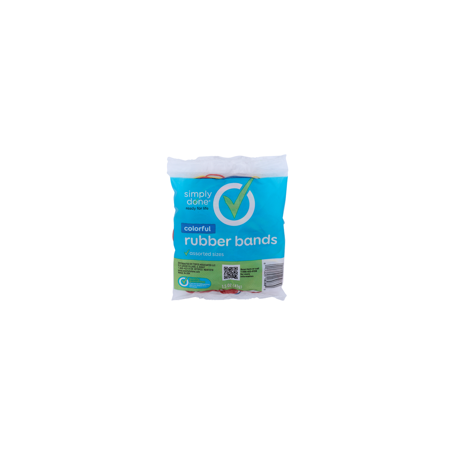 Simply Done Colorful Rubber Bands - 1.5 Ounce Image 1 of 2