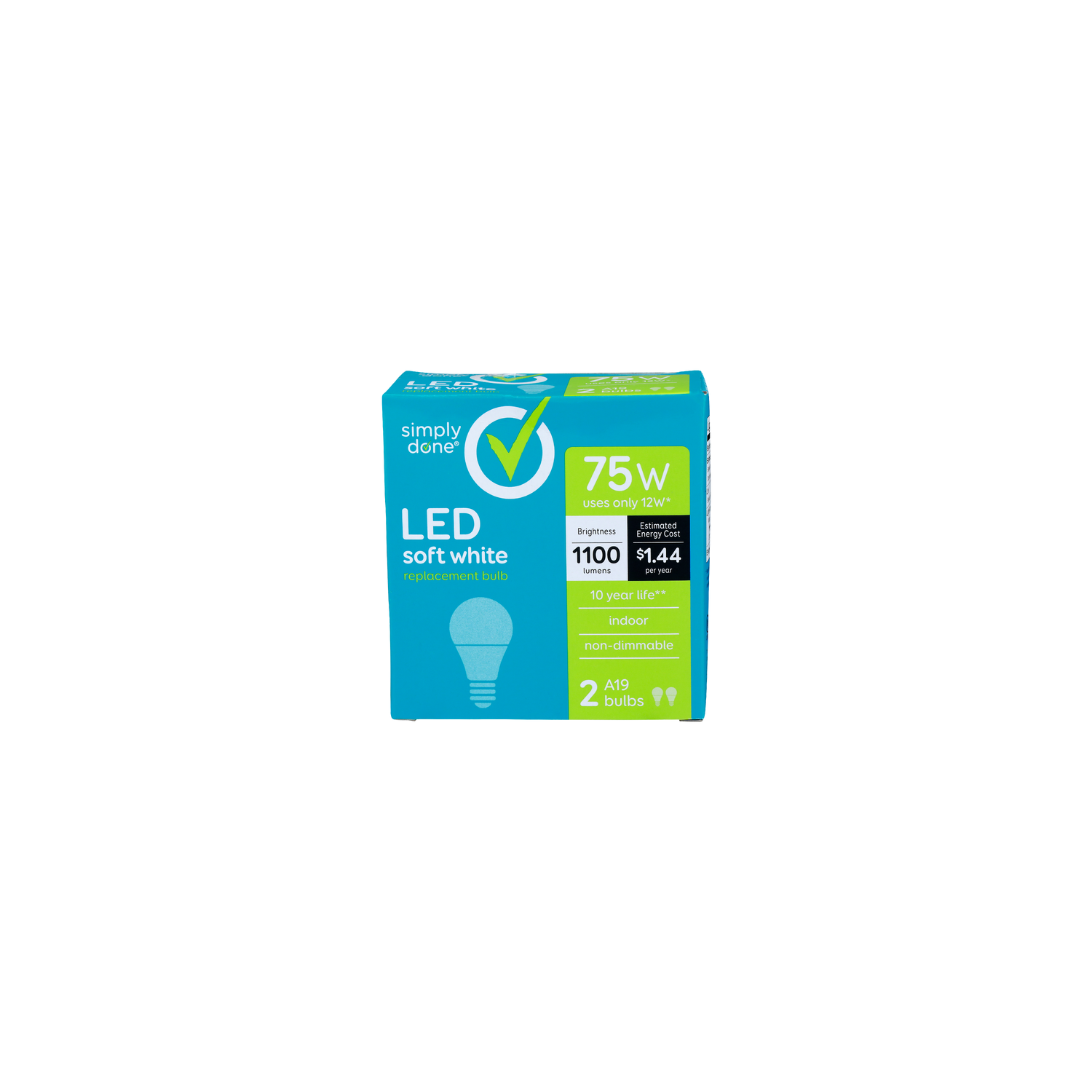 Simply Done Led Soft White Replacement Bulb - 2 Count Image 1 of 3