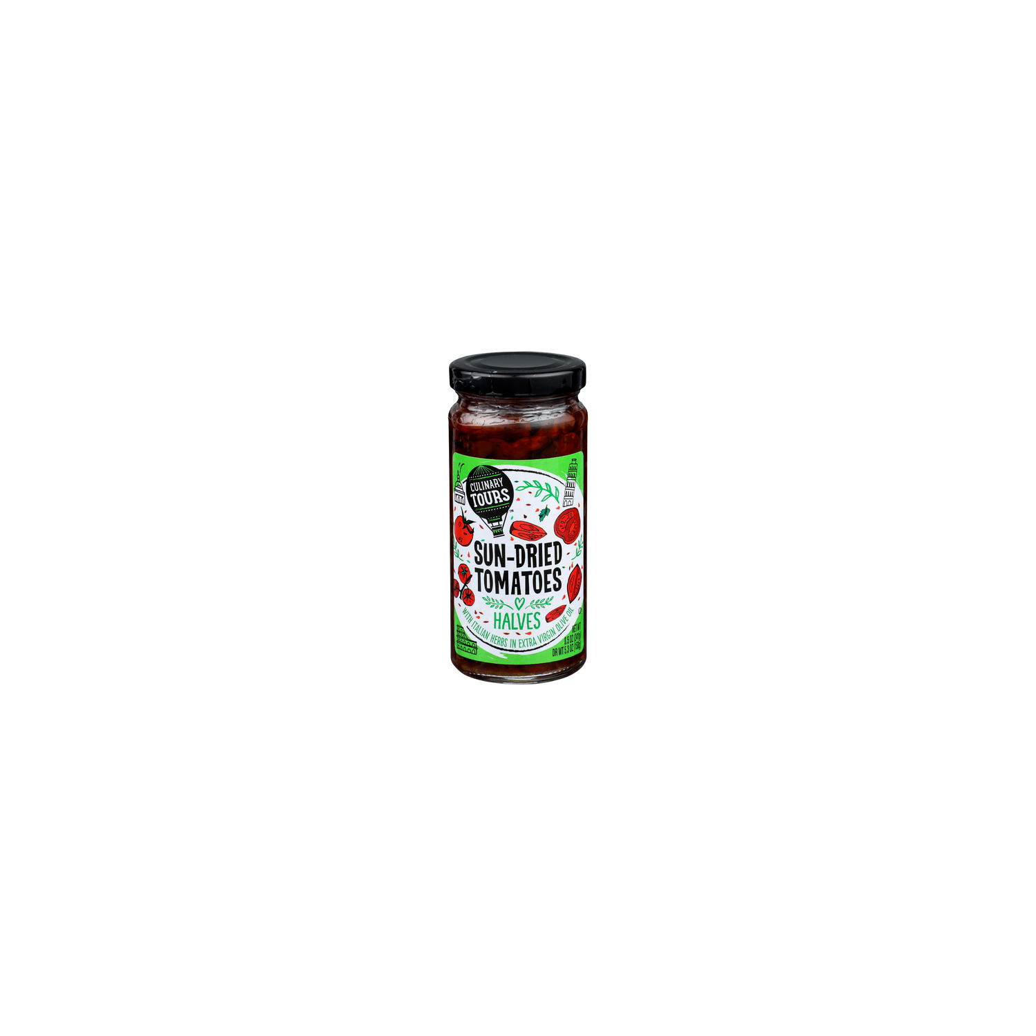 Culinary Tours With Italian Herbs In Extra Virgin Olive Oil Halves Sun-Dried Tomatoes - 8.5 Ounce Image 1 of 4