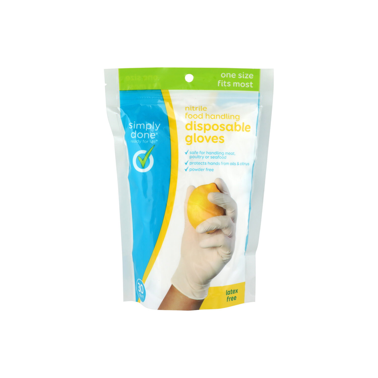 Simply Done Nitrile Food Handling Disposable Gloves - 30 Count Image 1 of 2