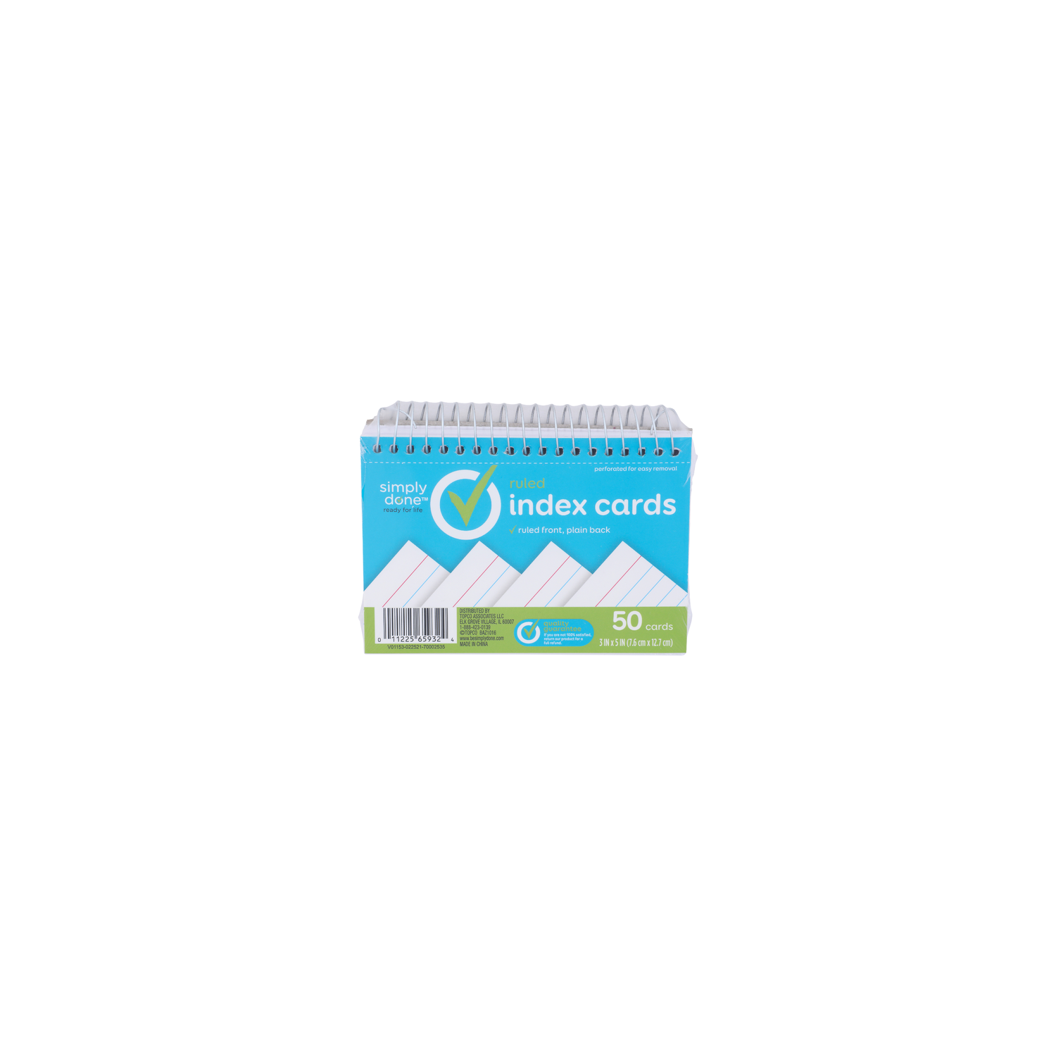 Simply Done Ruled Index Cards - 50 Count Image 1 of 2