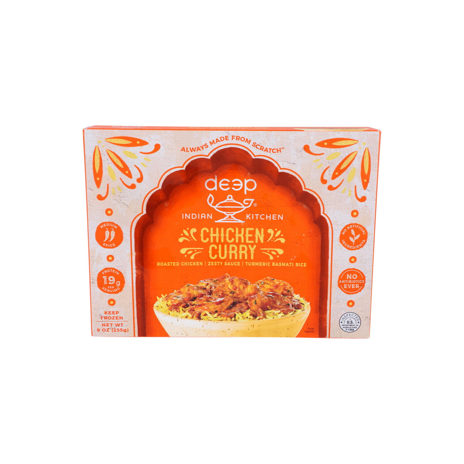 Deep Indian Kitchen Chicken Curry With Seasoned Basmati Rice - 9 Ounce Image 1 of 4