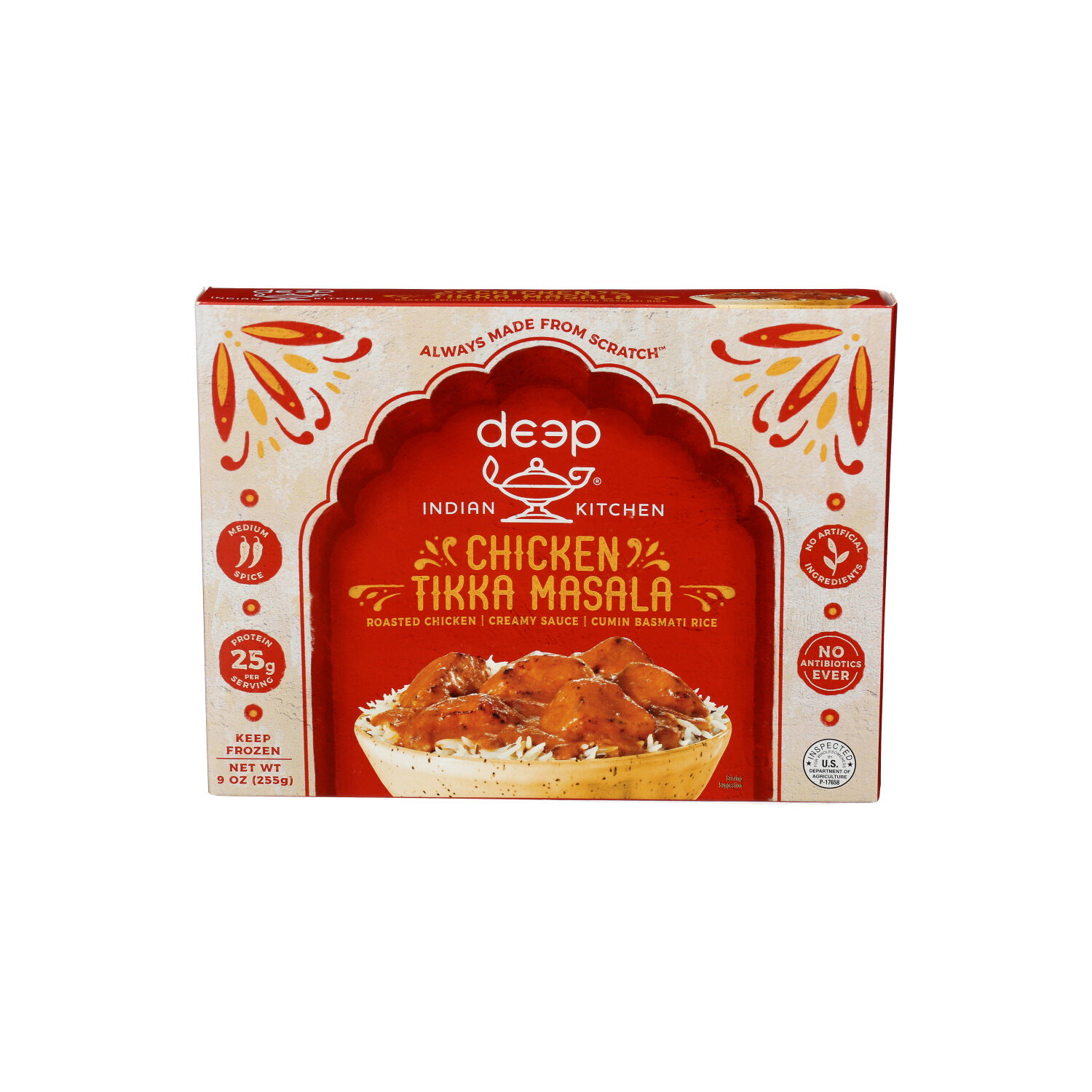 Deep Indian Kitchen Chicken Tikka Masala With Cumin Basmati Rice - 9 Ounce Image 1 of 4