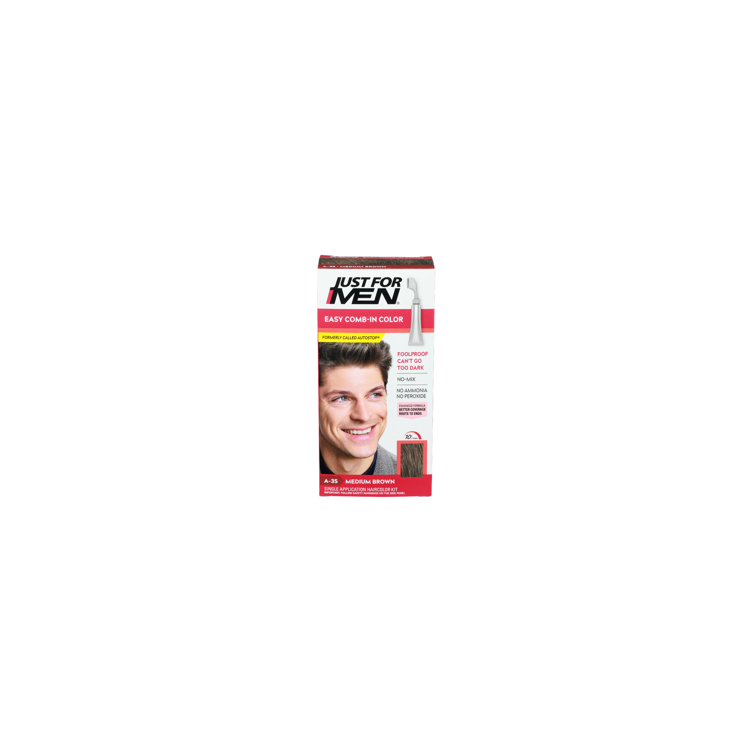 Just For Men Medium Brown A-35 Easy Comb-In Color - 1 Each Image 1 of 3