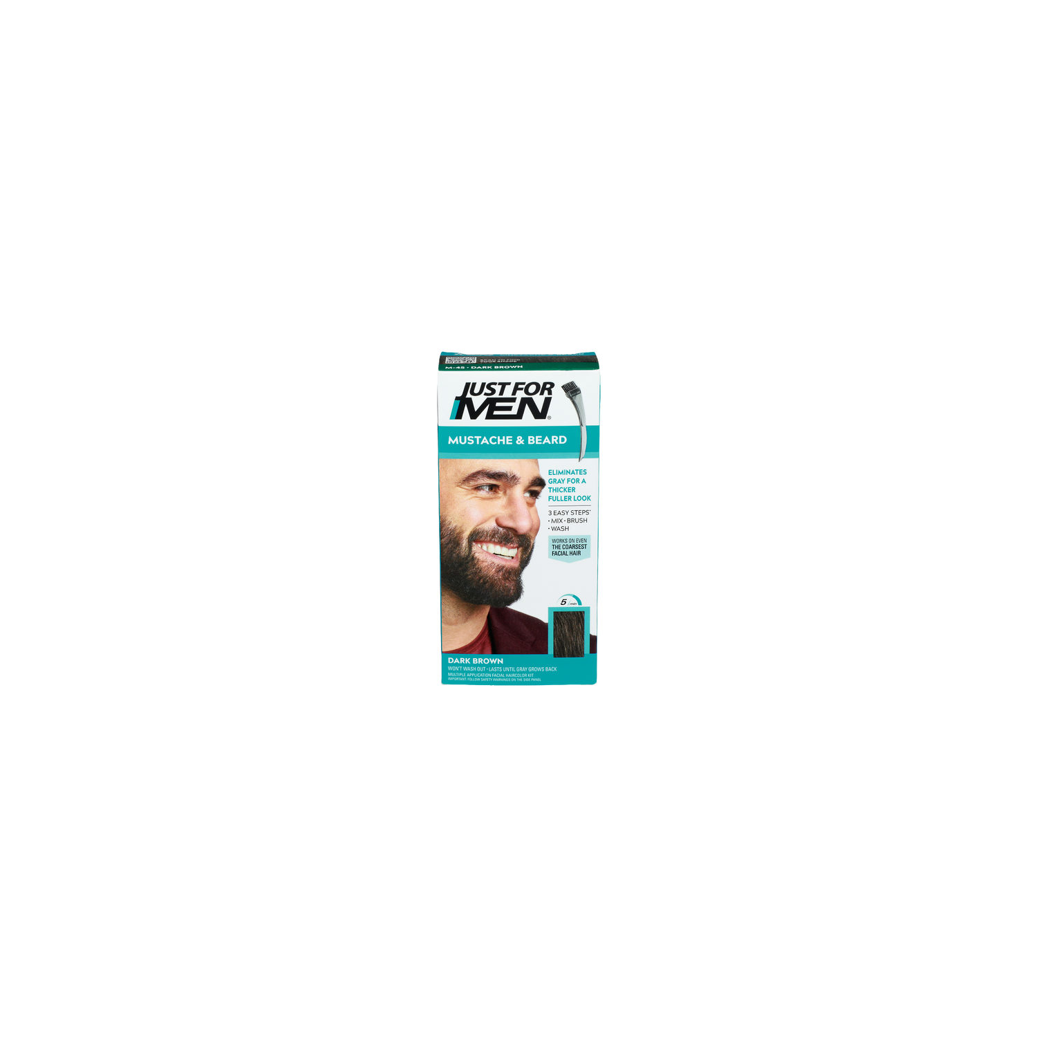 Just For Men M-45 • Dark Brown Mustache & Beard - 1 Ounce Image 1 of 3