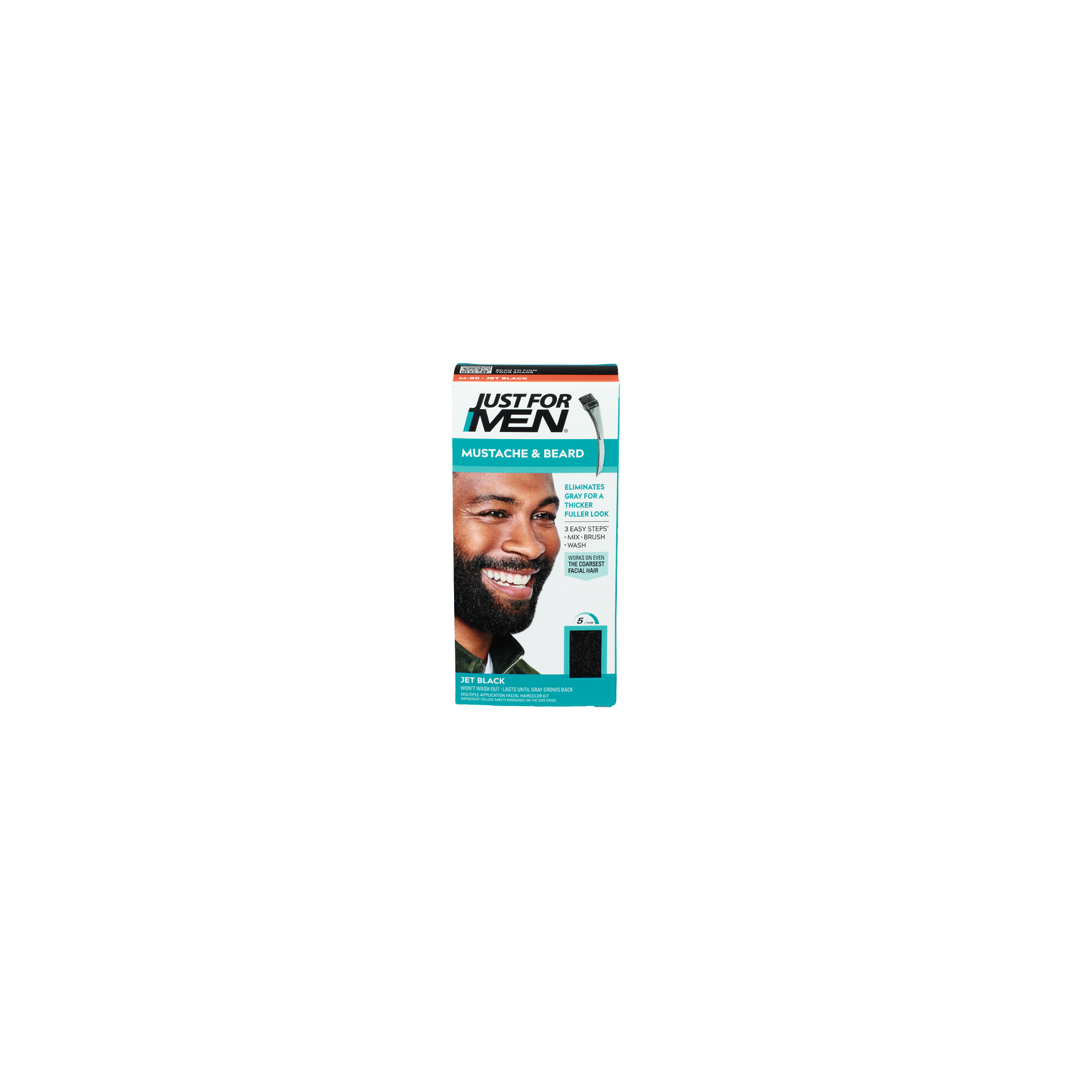 Just For Men M-60 • Jet Black Mustache & Beard - 1 Ounce Image 1 of 3