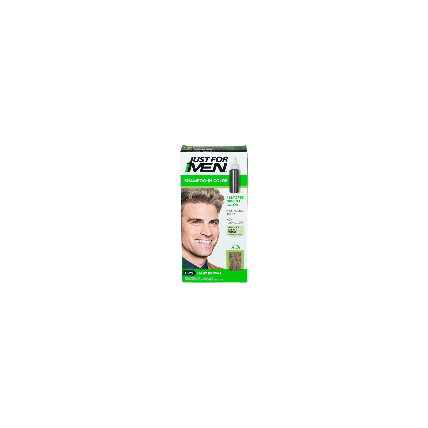 Just For Men H-25 • Light Brown Shampoo-In Color - 2.2 Fluid Ounce Image 1 of 3