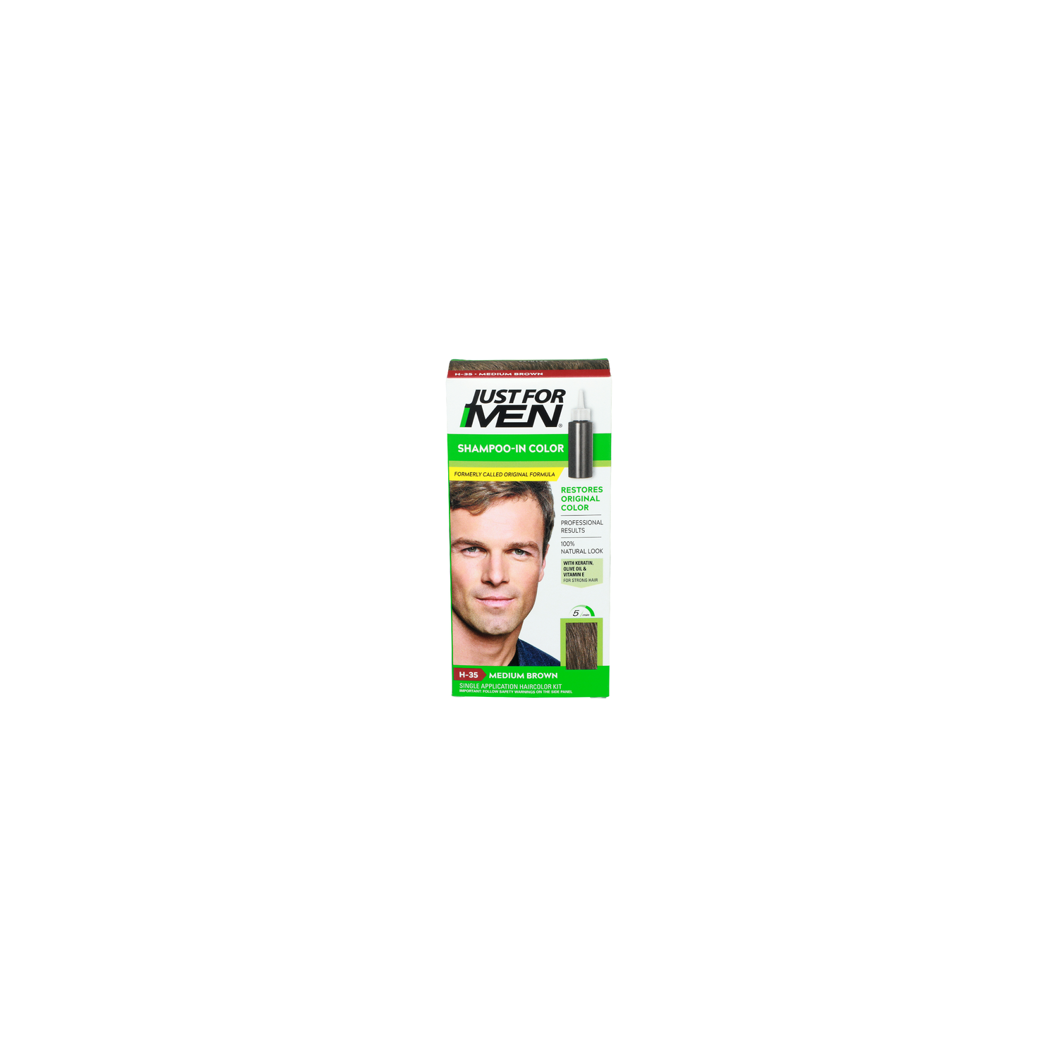 Just For Men H-35 Medium Brown Shampoo-In Color - 1 Each Image 1 of 3