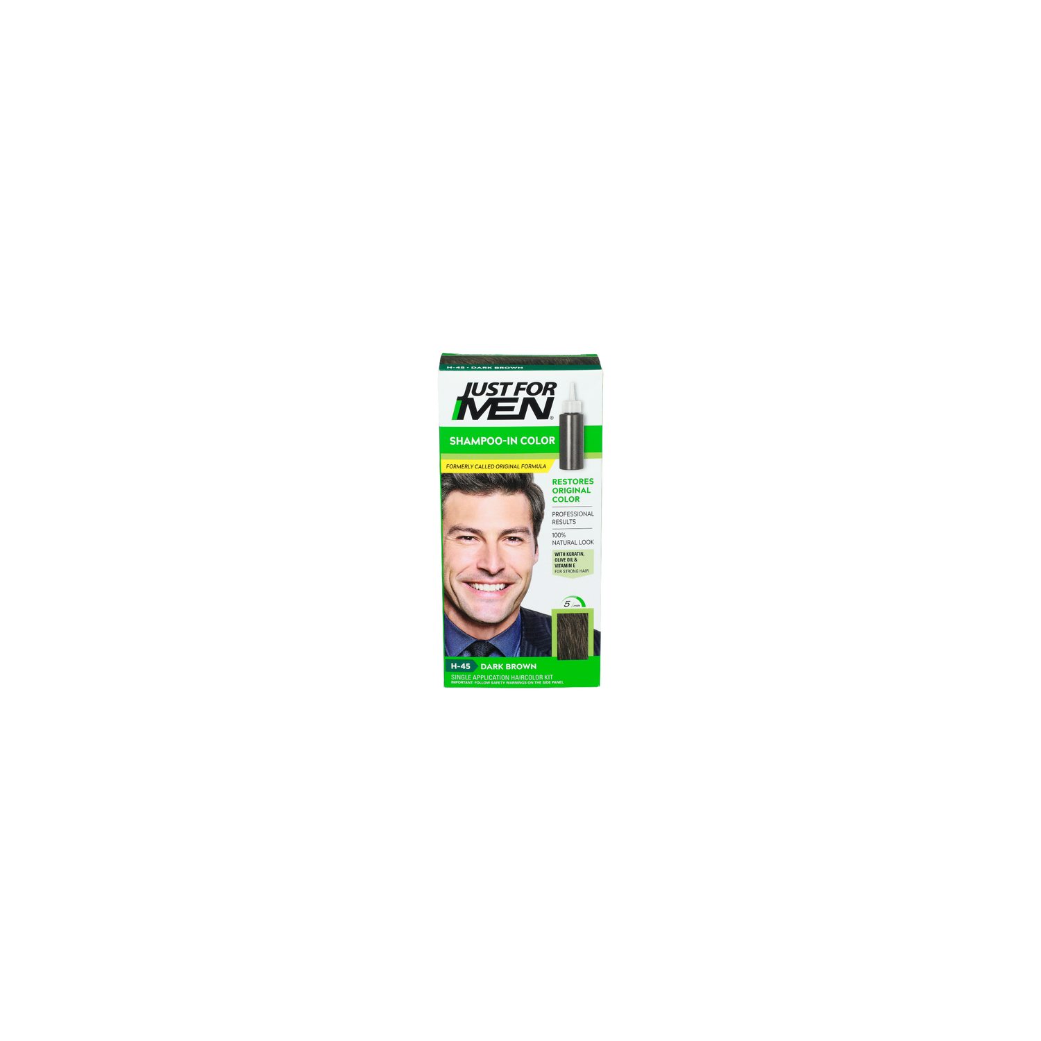 Just For Men H-45 Dark Brown Shampoo-In Color - 1 Each Image 1 of 3