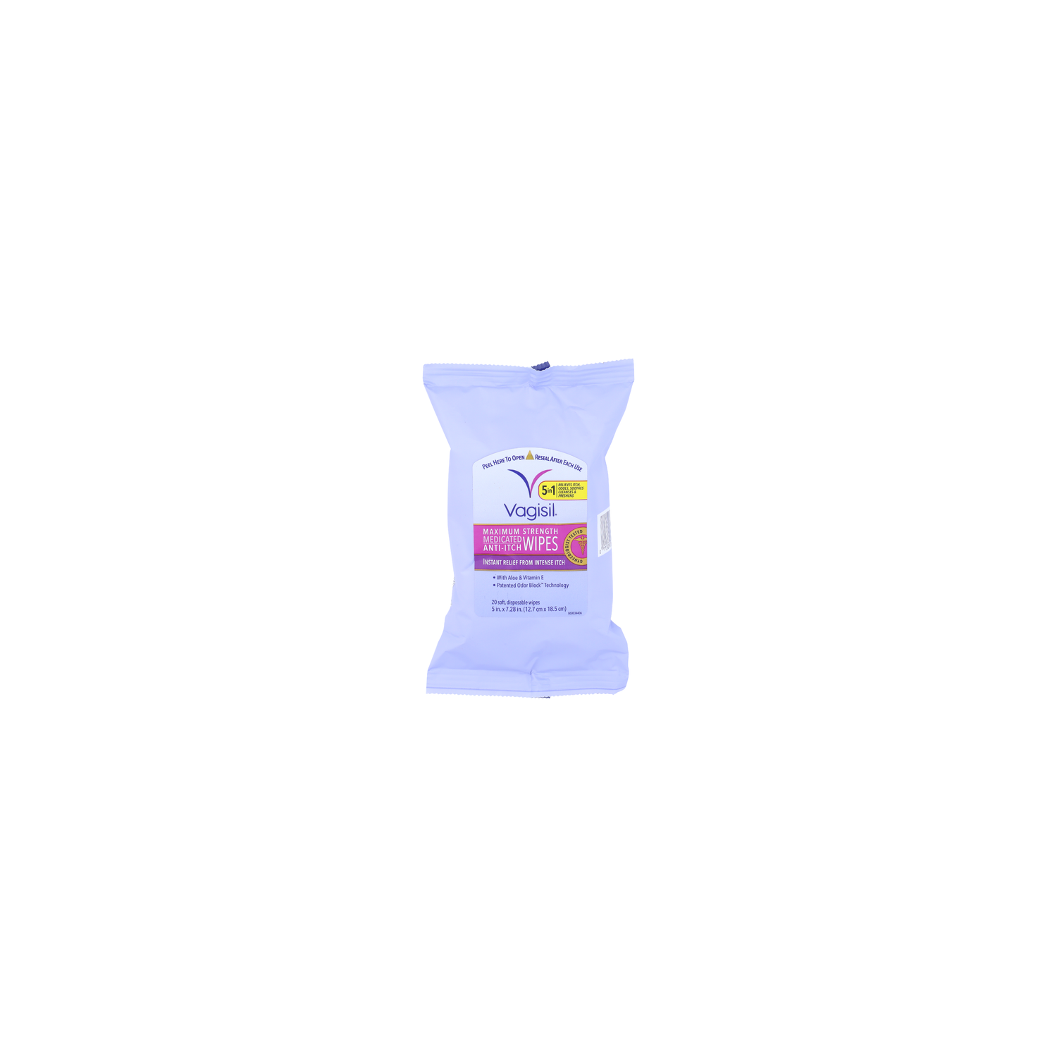 Vagisil Medicated Anti-Itch Wipes - 20 Count Image 1 of 2