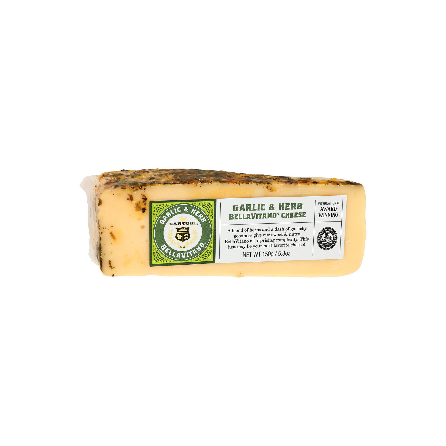 Sartori Garlic & Herb Bellavitano Cheese - 150 Gram Image 1 of 4