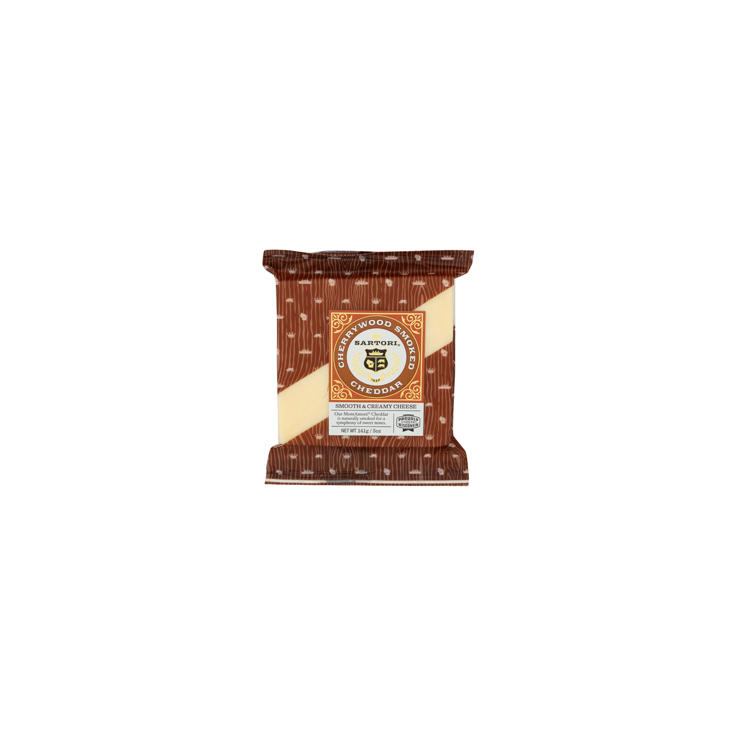 Sartori Cherrywood Smoked Brick Cheddar - 141 Gram Image 1 of 4