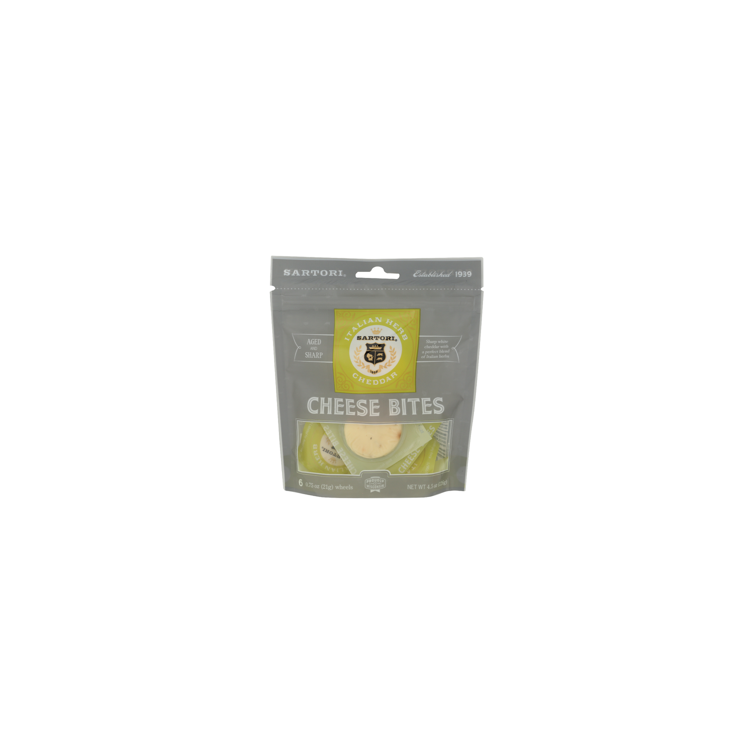 Sartori Italian Herb Cheddar Cheese Bites - 0.75 Ounce - 6 Count Image 1 of 4