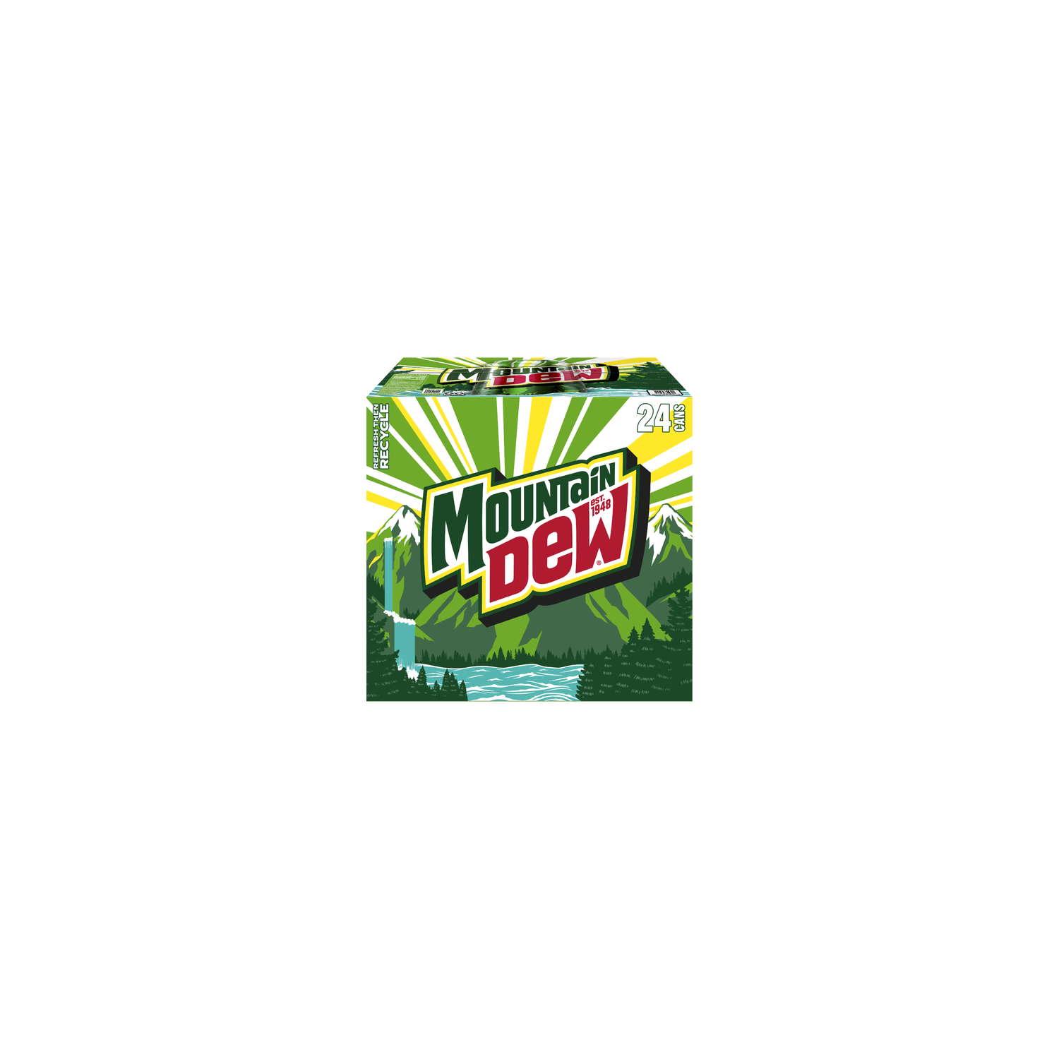 Mountain Dew Soda Soft Drink - 288 Fluid Ounce