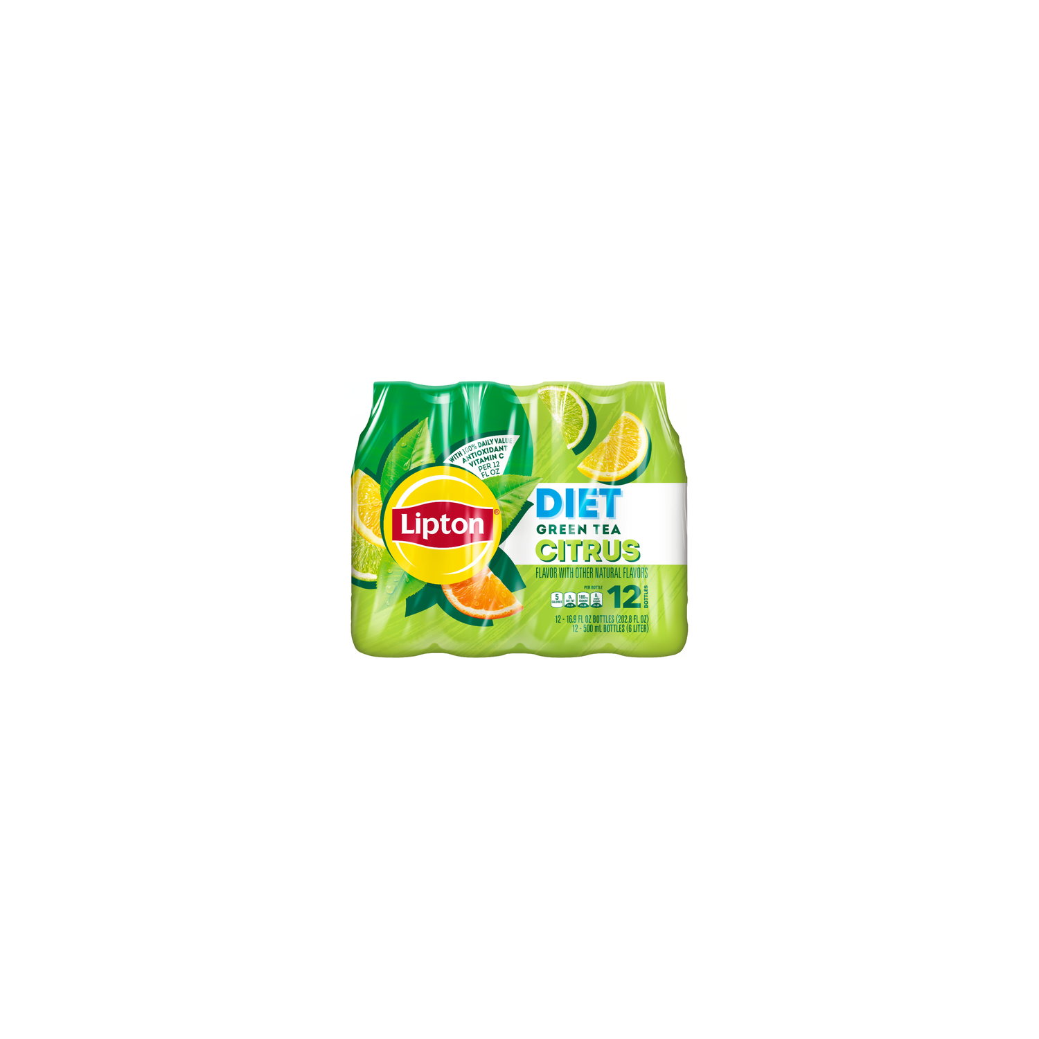 Lipton Diet Green Tea Citrus - 202.8 Fluid Ounce - Super 1 Foods