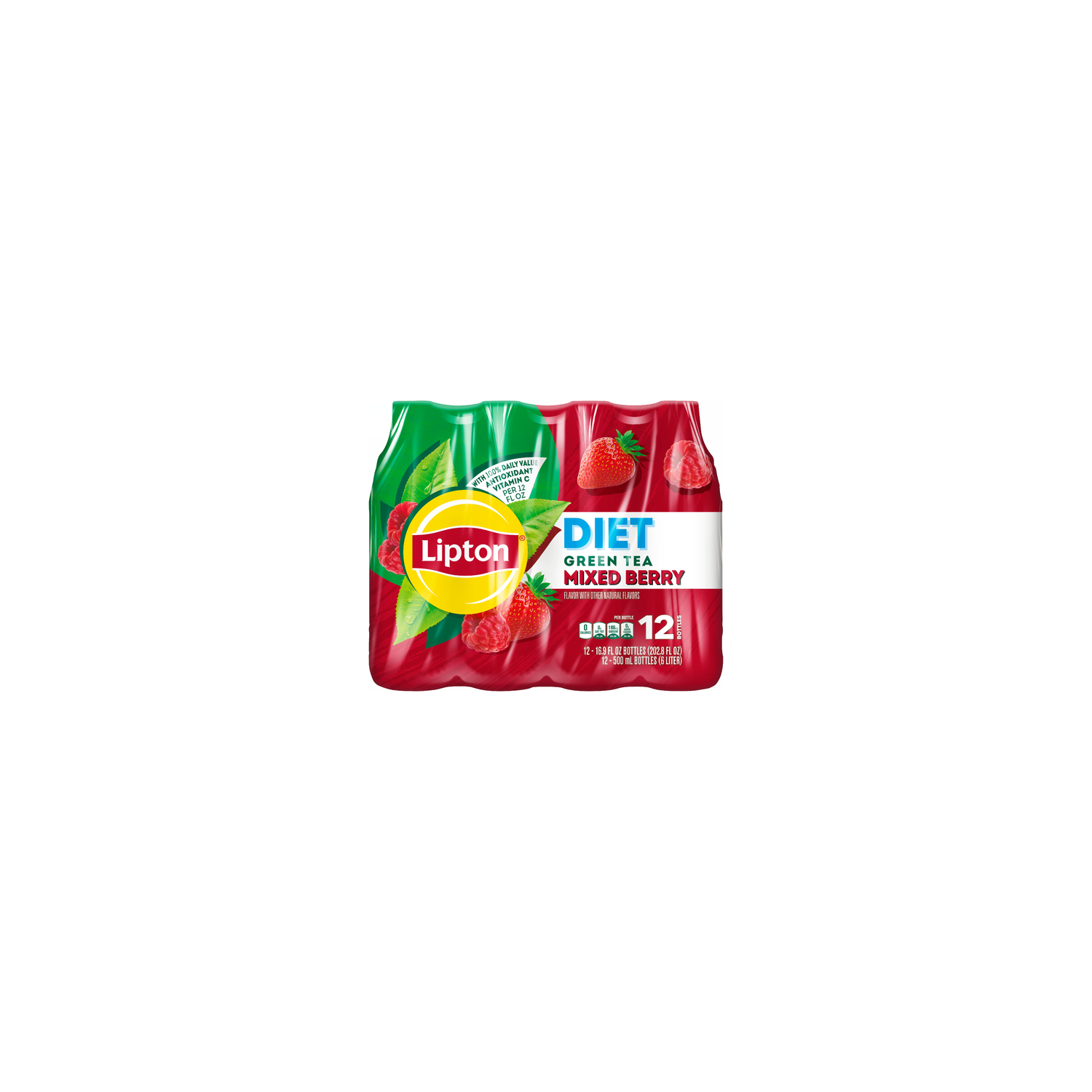 Lipton Diet Green Tea Mixed Berry - 202.8 Fluid Ounce