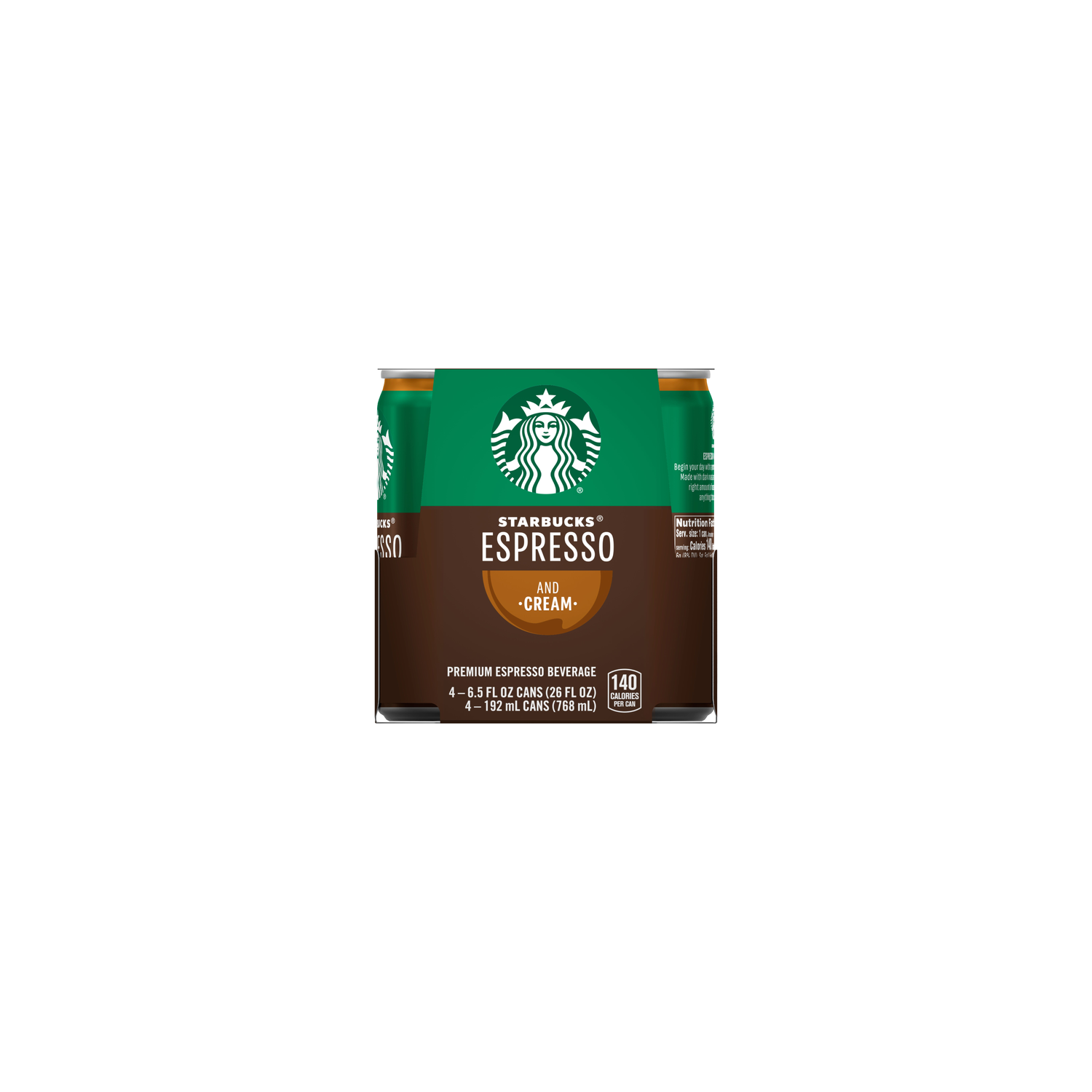 Starbucks Espresso & Cream Beverage - 26 Fluid Ounce