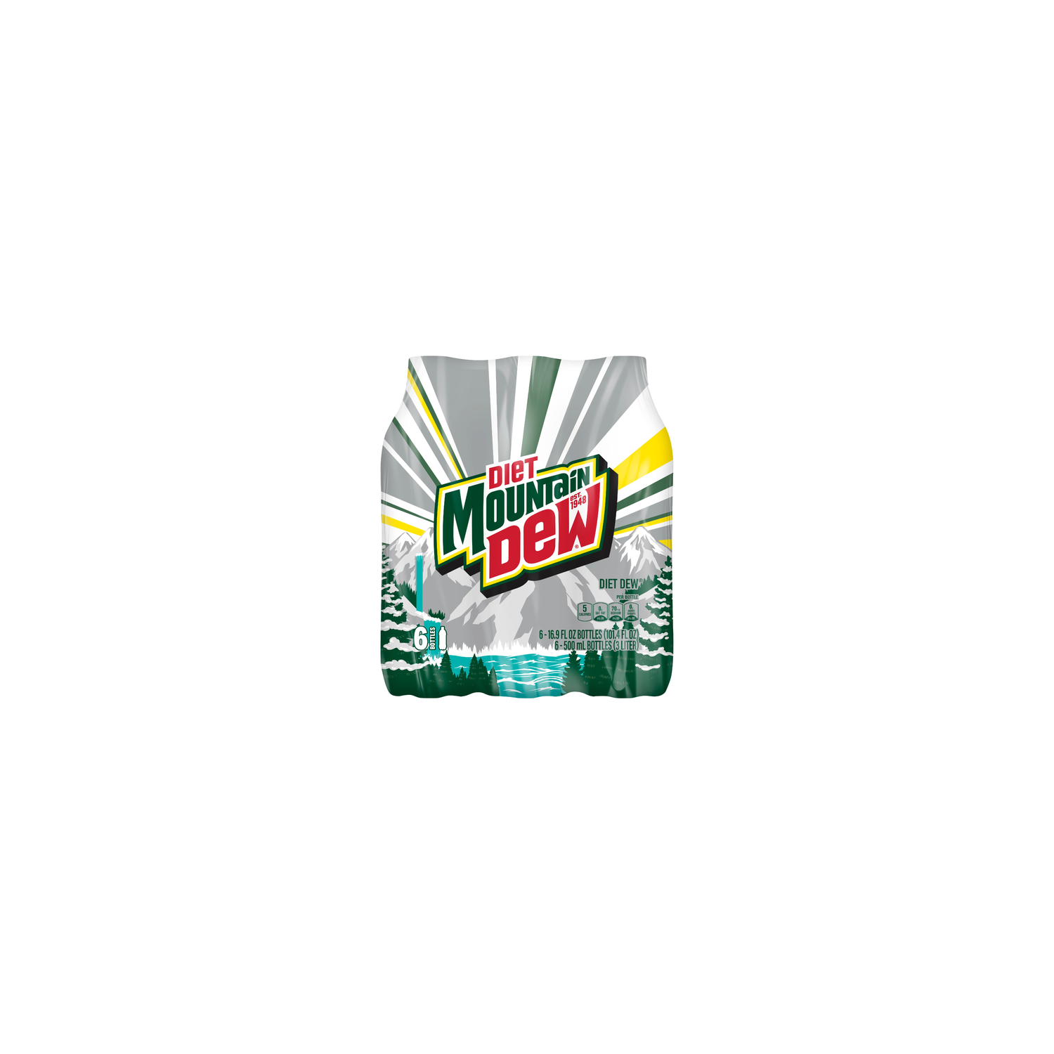Mountain Dew Diet Soda Citrus - 101.4 Fluid Ounce