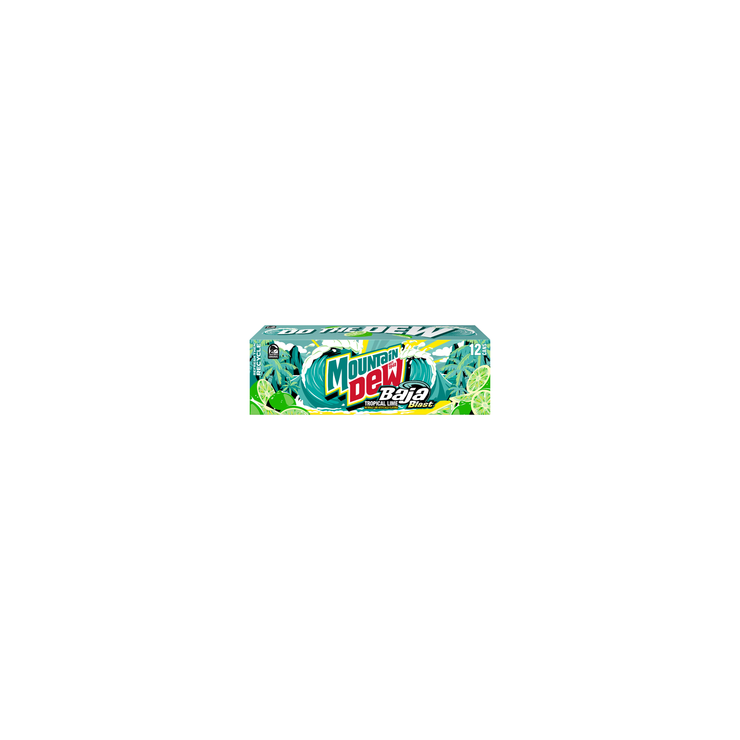 Mountain Dew Baja Blast Soda Tropical Lime - 144 Fluid Ounce