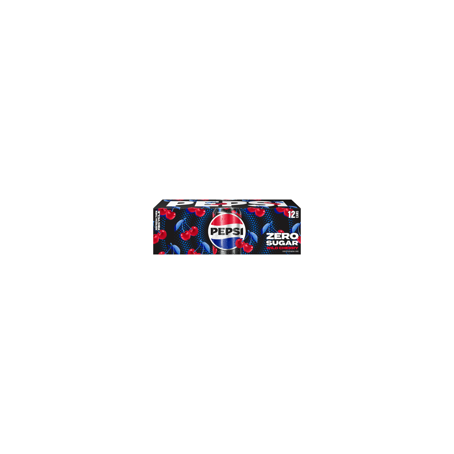 Pepsi Zero Sugar Wild Cherry Soda Soft Drinks - 144 Fluid Ounce