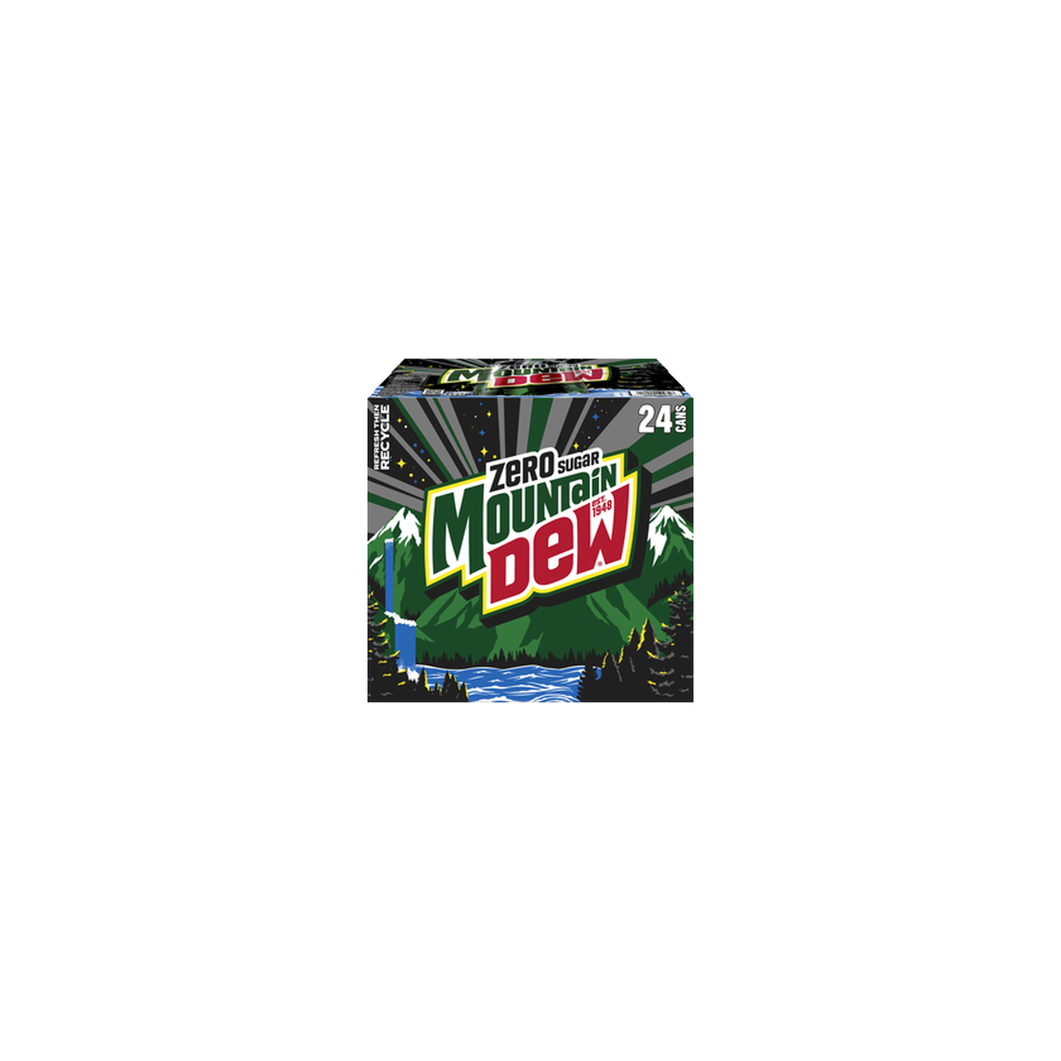Mountain Dew Zero Sugar Soda Soft Drink - 288 Fluid Ounce