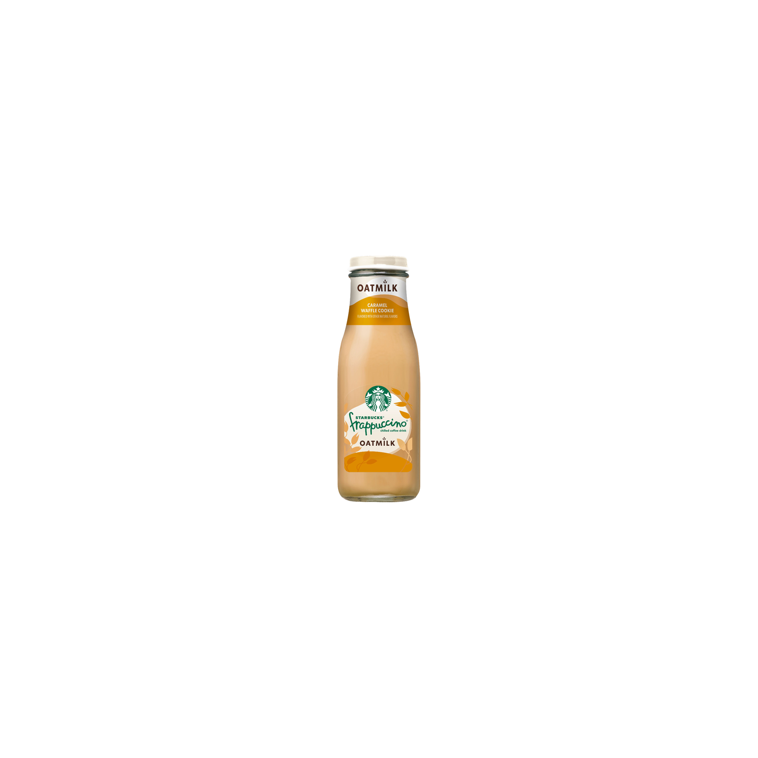 Starbucks Frappuccino Chilled Coffee Drink Oatmilk Caramel Waffle Cookie Bottle - 13.7 Fluid Ounce