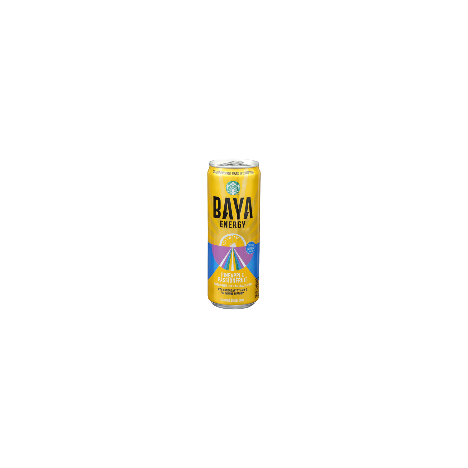 Baya Energy Pineapple Passionfruit Sparkling Drink - 12 Fluid Ounce Image 1 of 4