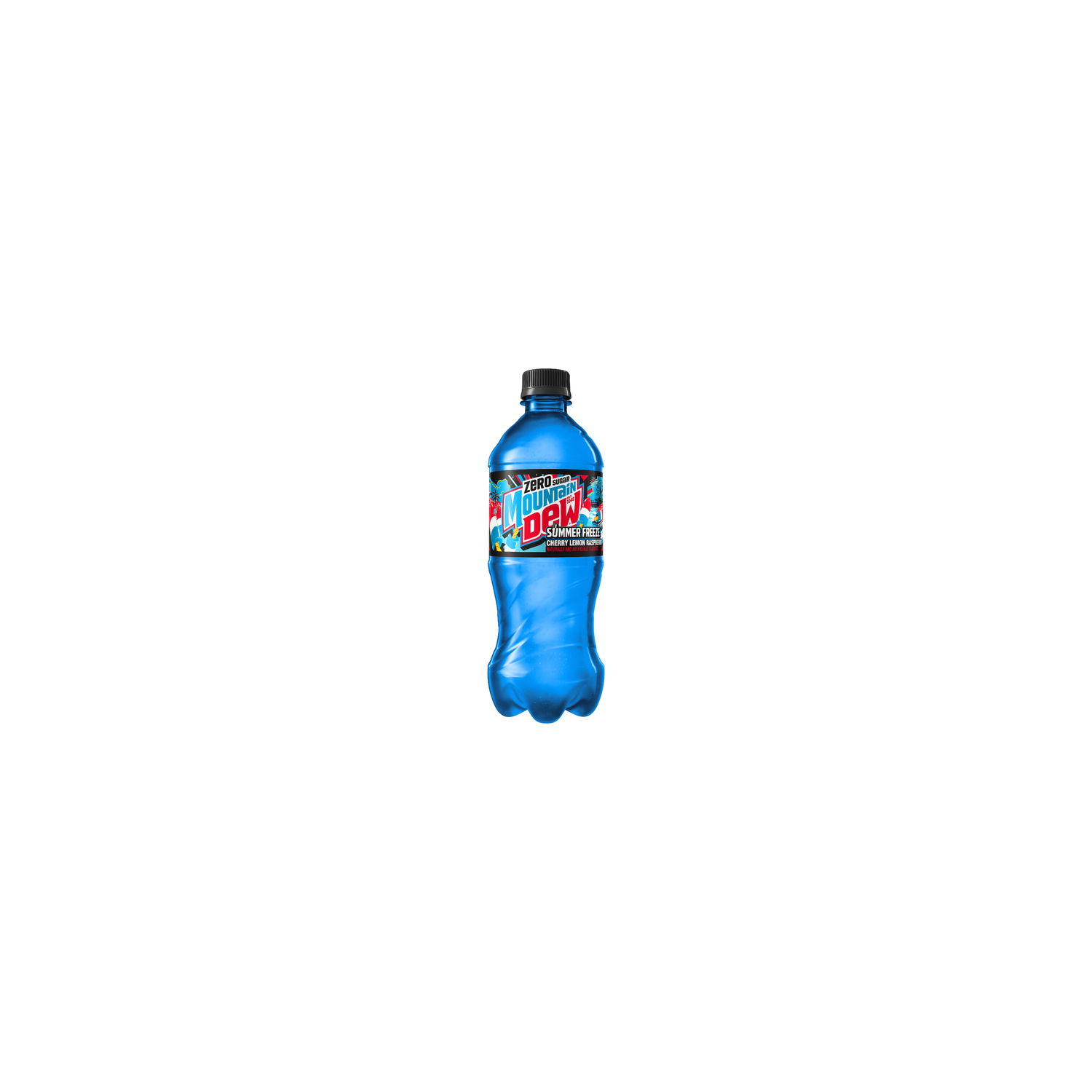 Mountain Dew Zero Sugar Soda Summer Freeze Cherry Lemon Raspberry - 20 Fluid Ounce