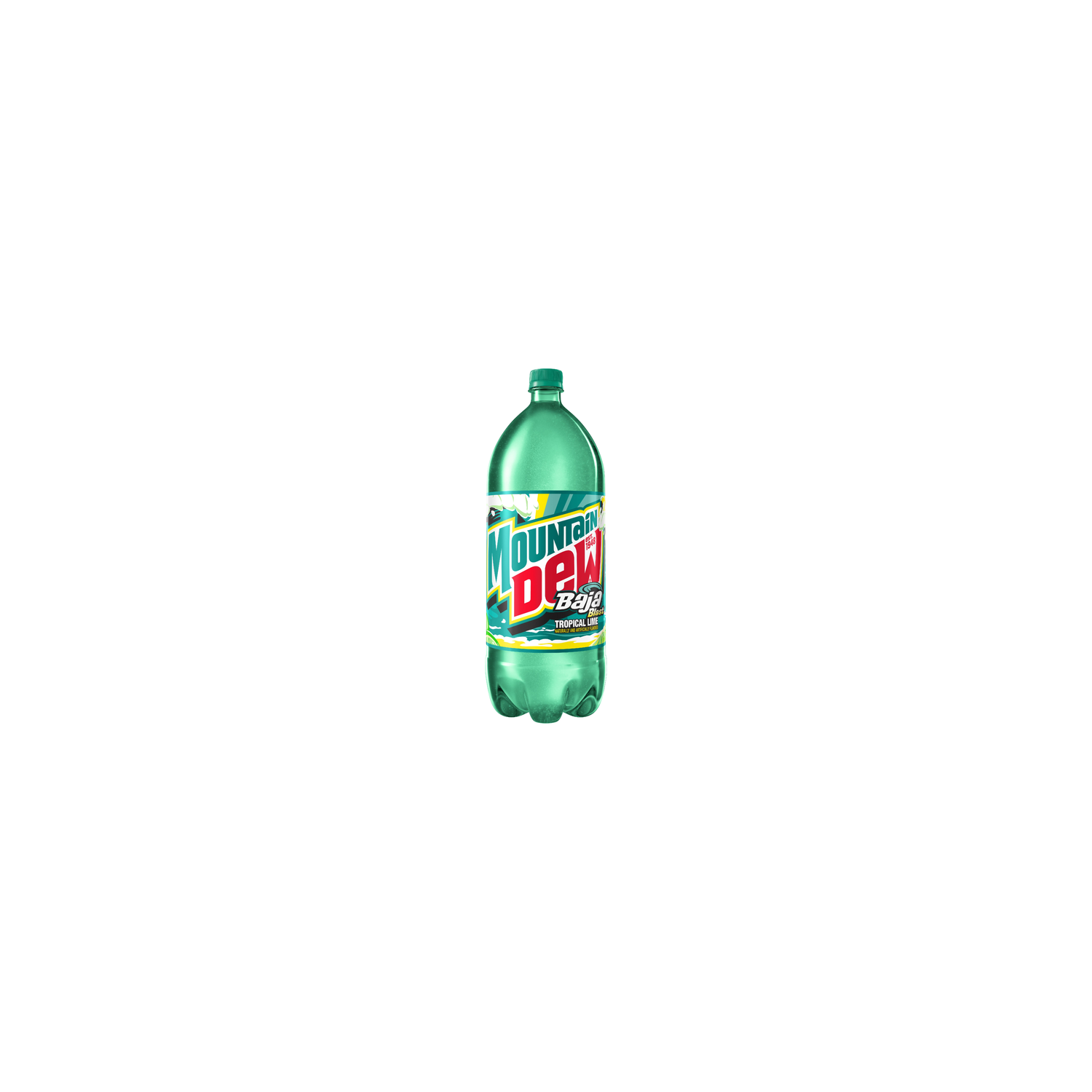 Mountain Dew Baja Blast Soda Tropical Lime - 2 Liter