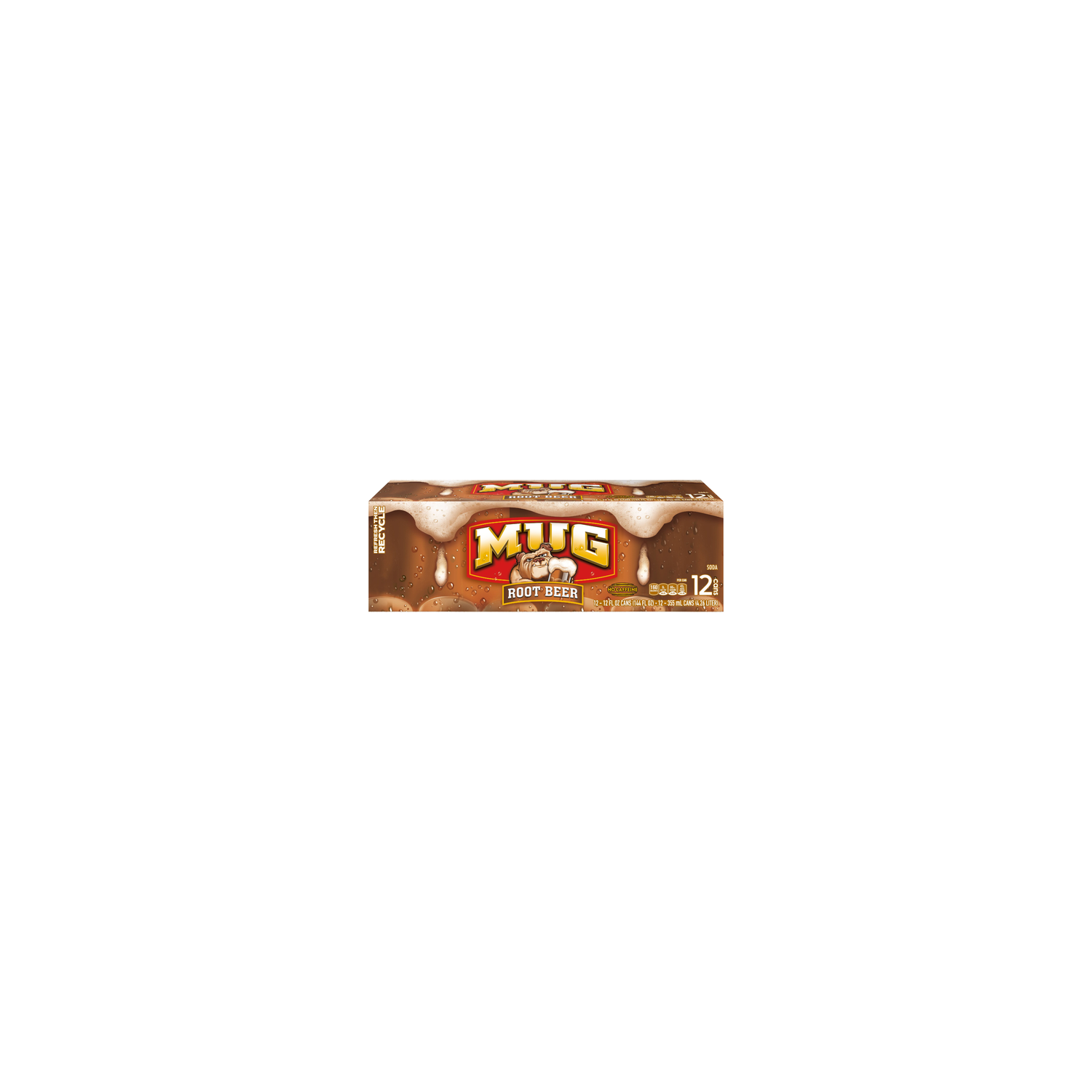 Mug Soda Root Beer - 144 Fluid Ounce