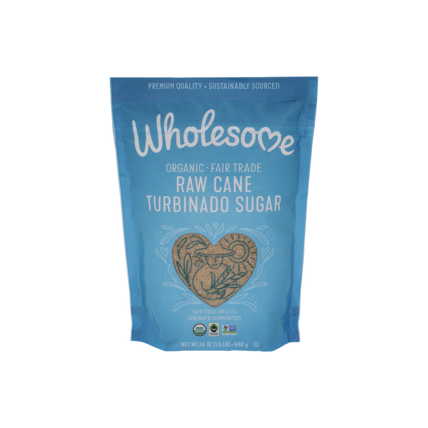 Wholesome Turbinado Raw - 24 Ounce Image 1 of 4