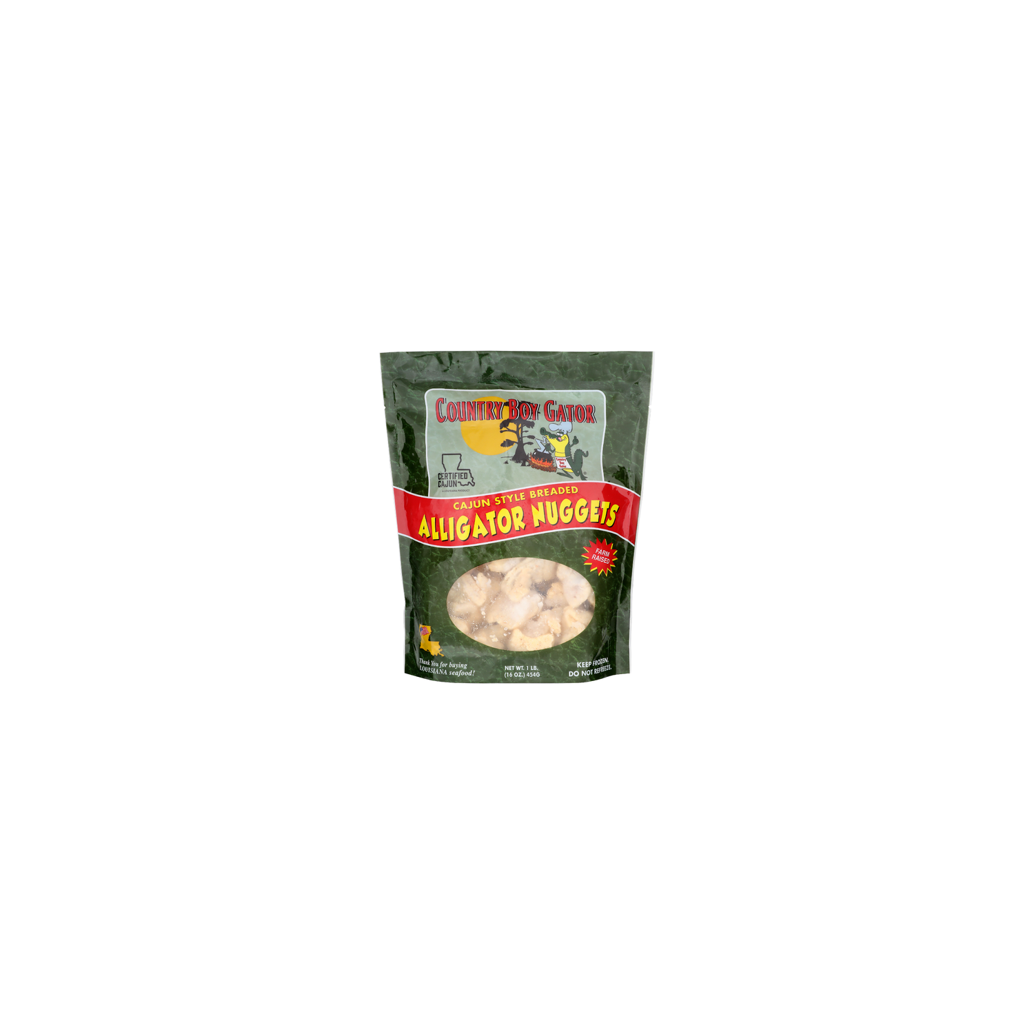 Country Boy Gator Cajun Style Breaded Alligator Nuggets - 1 Pound Image 1 of 4