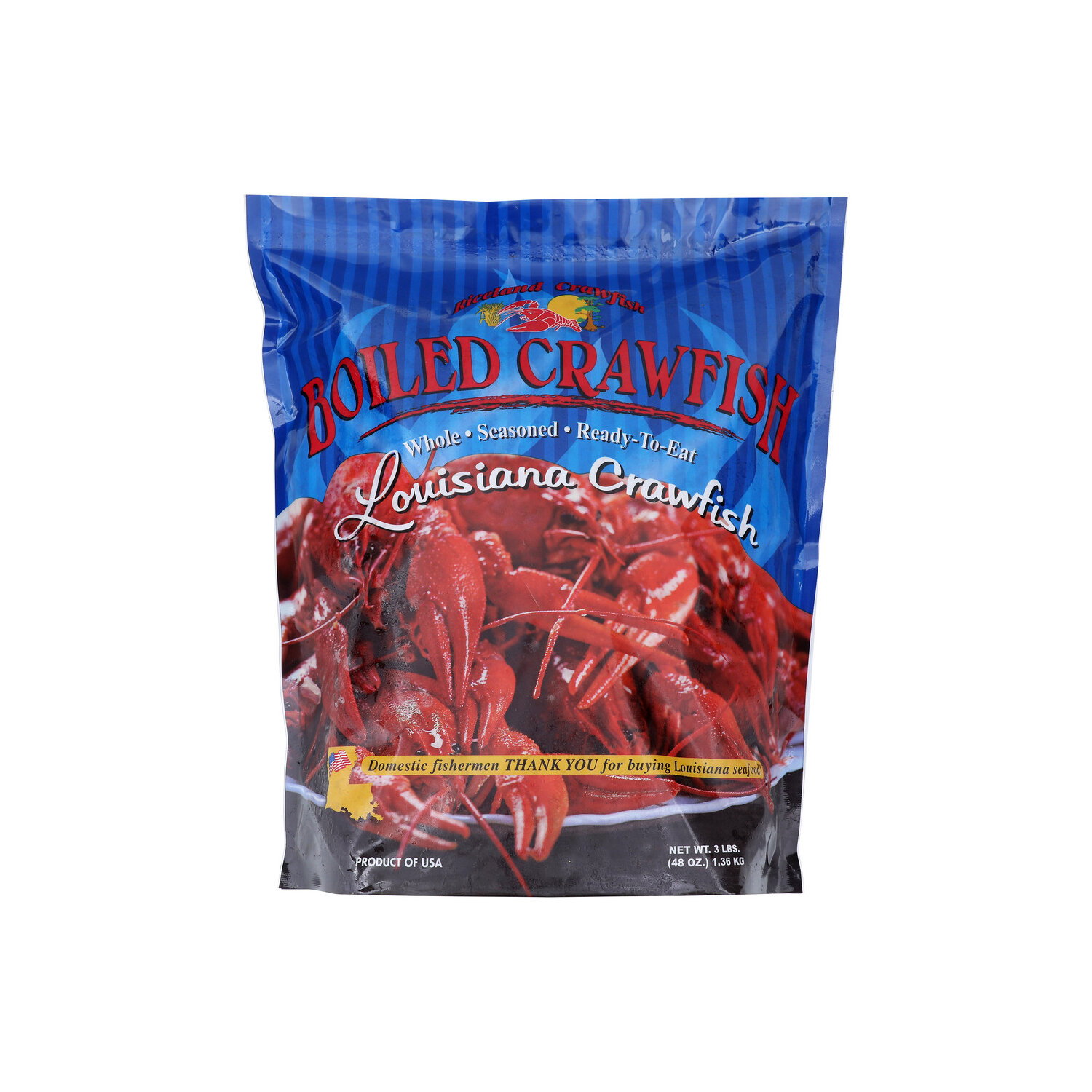 Riceland Crawfish Whole, Seasoned Louisiana - 3 Pound - Brookshire's