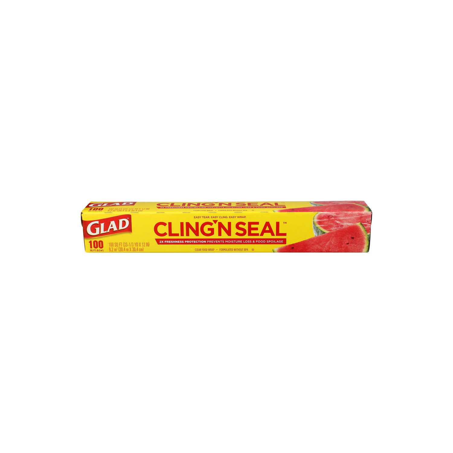 Glad Cling Wrap Plastic - 100 Square foot Image 1 of 2
