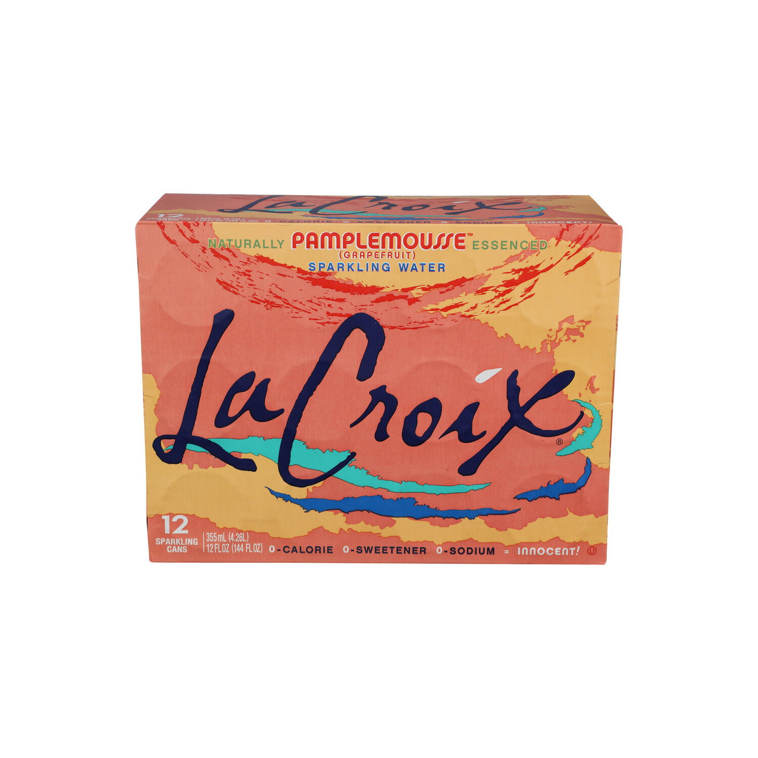 LaCroix Pamplemousse Grapefruit Sparkling Water - 12 Fluid Ounce - 12 Count Image 1 of 3