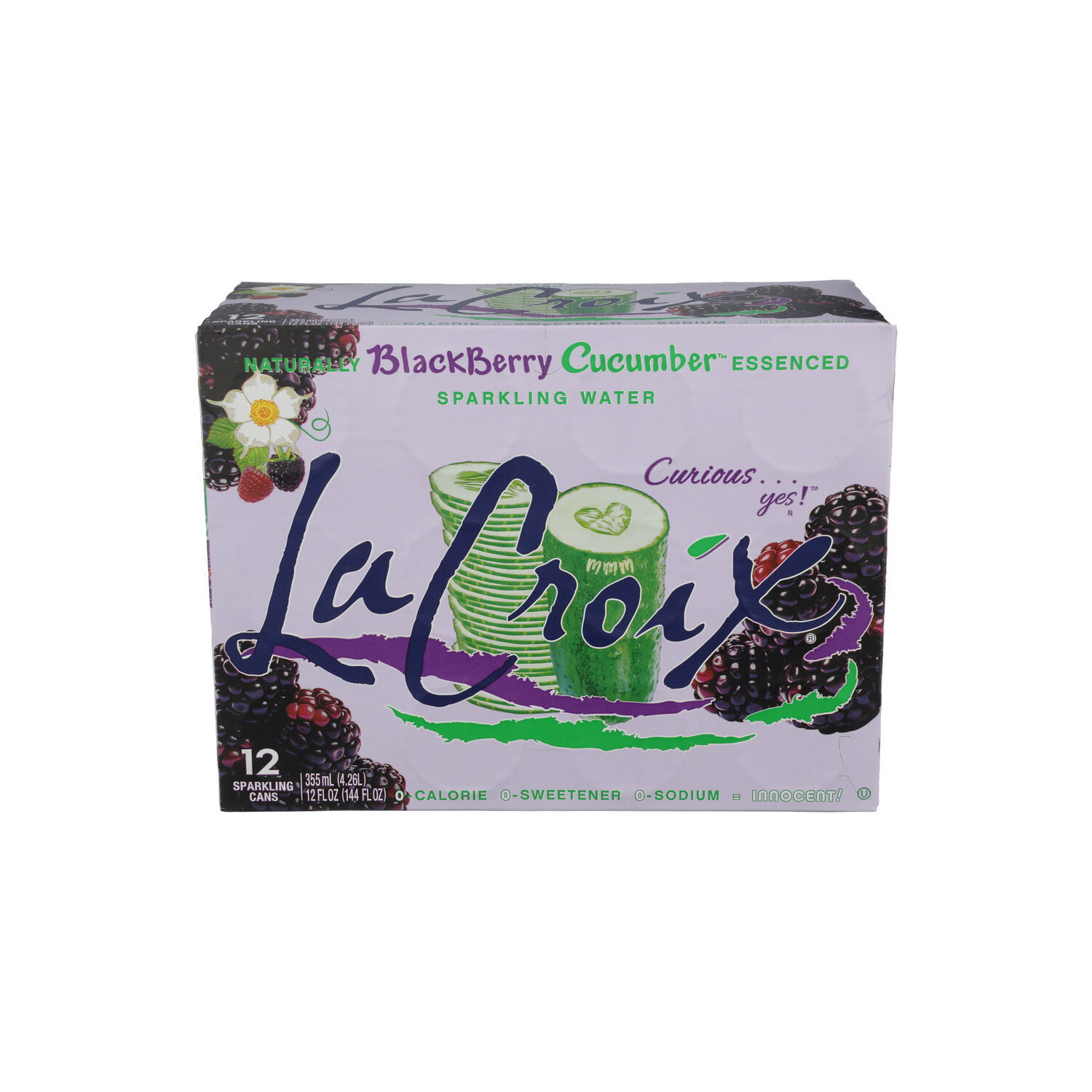 LaCroix Blackberry Cucumber Sparkling Water - 12 Fluid Ounce - 12 Count Image 1 of 3