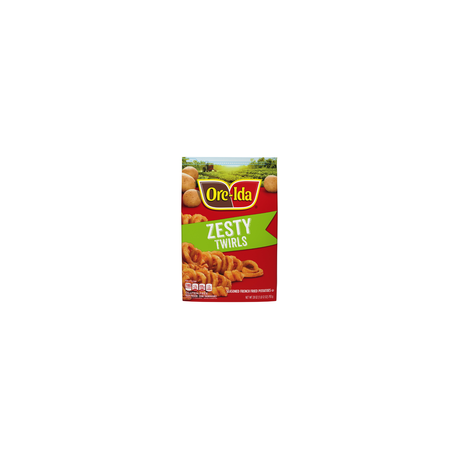 Ore-Ida Oregon & Idaho Zesty Curly Seasoned French Fried Potatoes - 28 Ounce Image 1 of 3