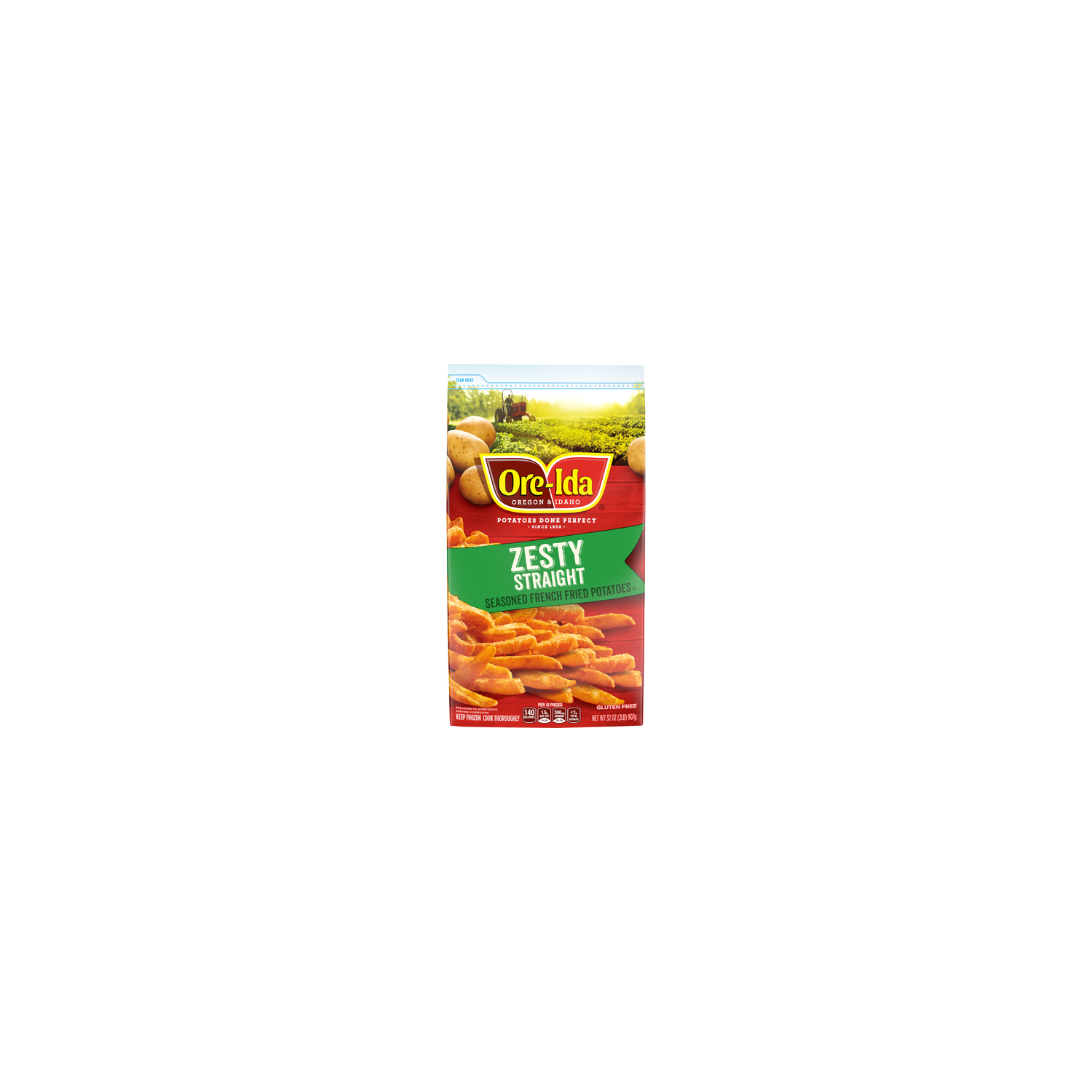 Ore-Ida Zesty Straight-Cut Seasoned French Fried Potatoes, Bag - 32 Ounce Image 1 of 2