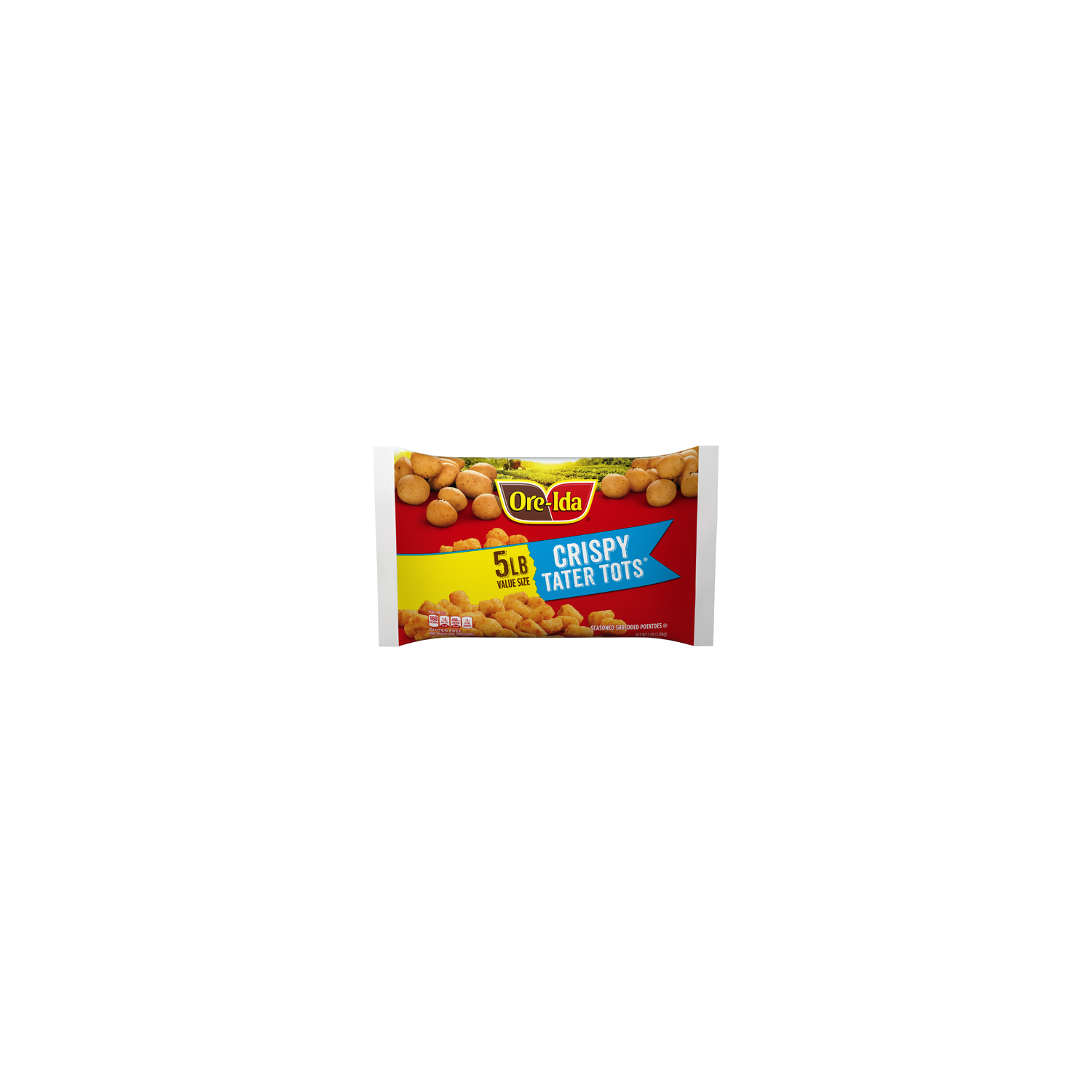Ore-Ida Oregon & Idaho Golden Tater Tots Seasoned Shredded Potatoes - 5 Pound Image 1 of 3