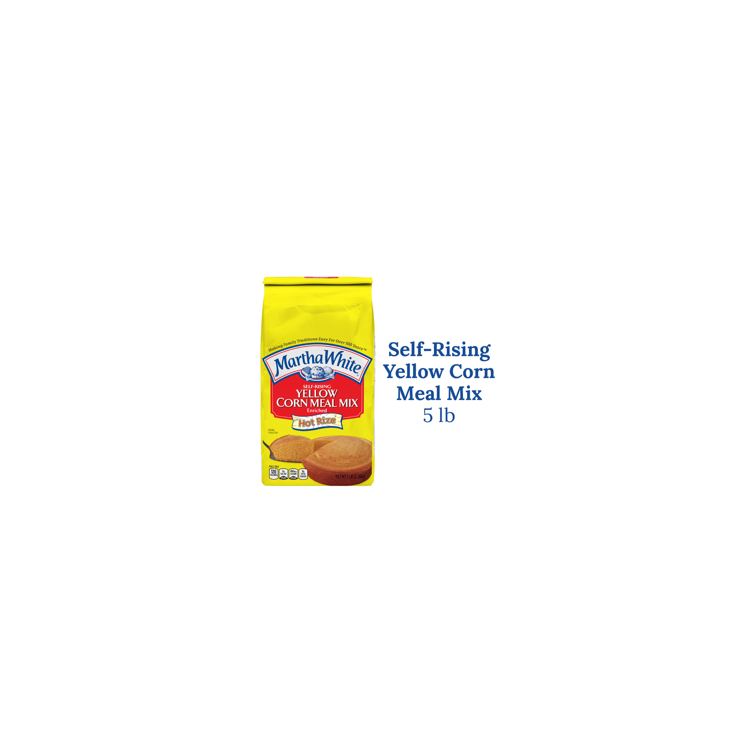 Martha White Self-Rising Yellow Corn Meal Mix - 5 Pound Image 1 of 4