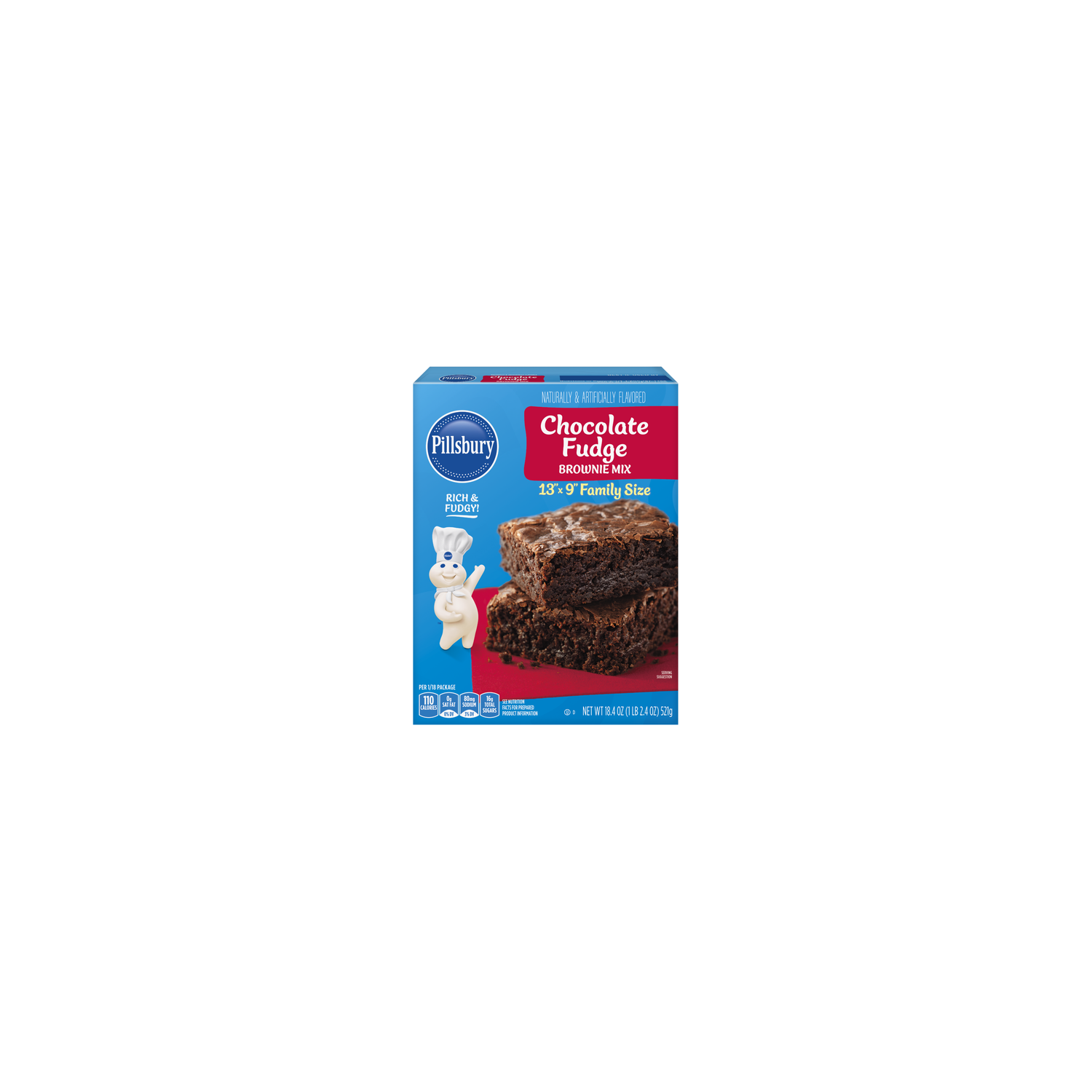 Pillsbury Chocolate Fudge Brownie Mix - 18.4 Ounce Image 1 of 2