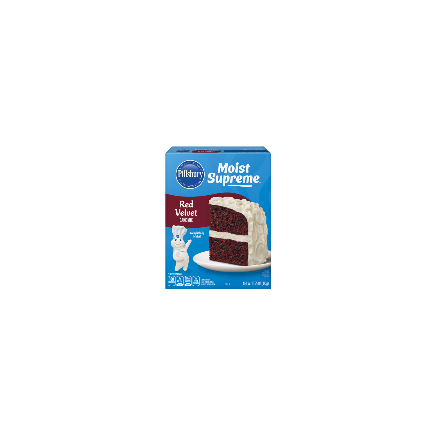 Pillsbury Moist Supreme Red Velvet Cake Mix, Box - 15.25 Ounce Image 1 of 2