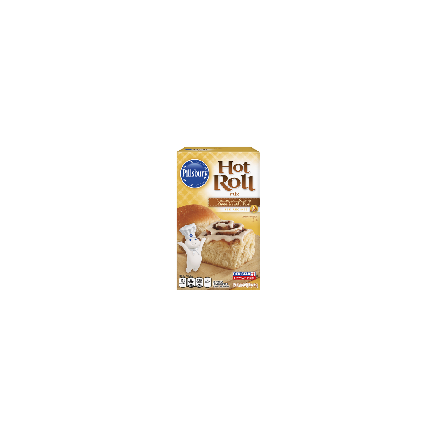 Pillsbury Cinnamon Rolls & Pizza Crust, Too! Hot Roll Mix - 16 Ounce Image 1 of 3