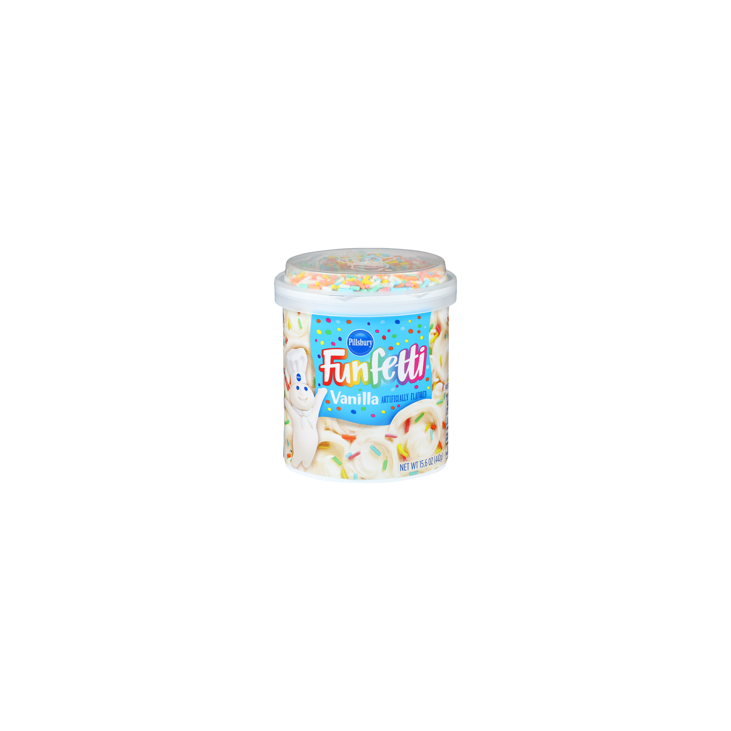 Pillsbury Funfetti Vanilla Frosting - 15.6 Ounce Image 1 of 3