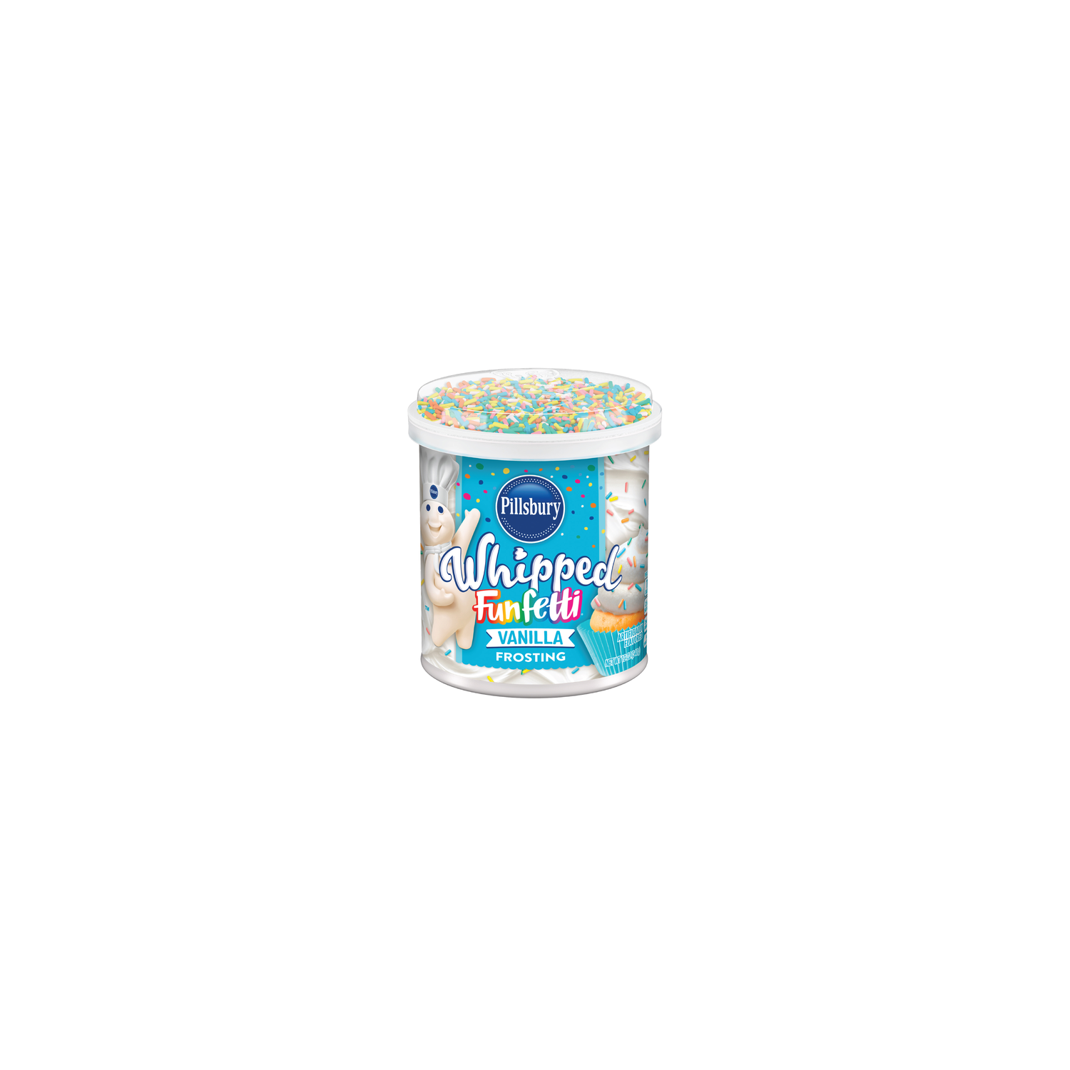 Pillsbury Funfetti Whipped Vanilla Frosting, Tub - 12 Ounce