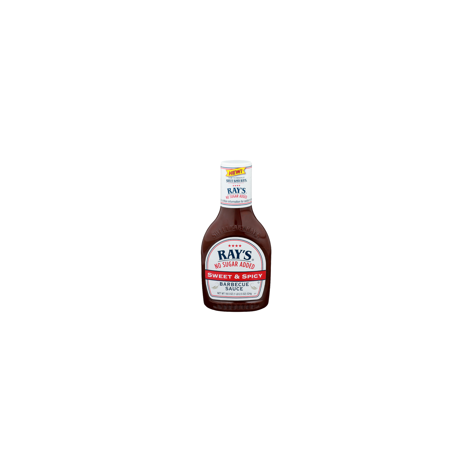 RAY's No Sugar Added Sweet & Spicy Barbecue Sauce - 18.5 Ounce Image 1 of 4
