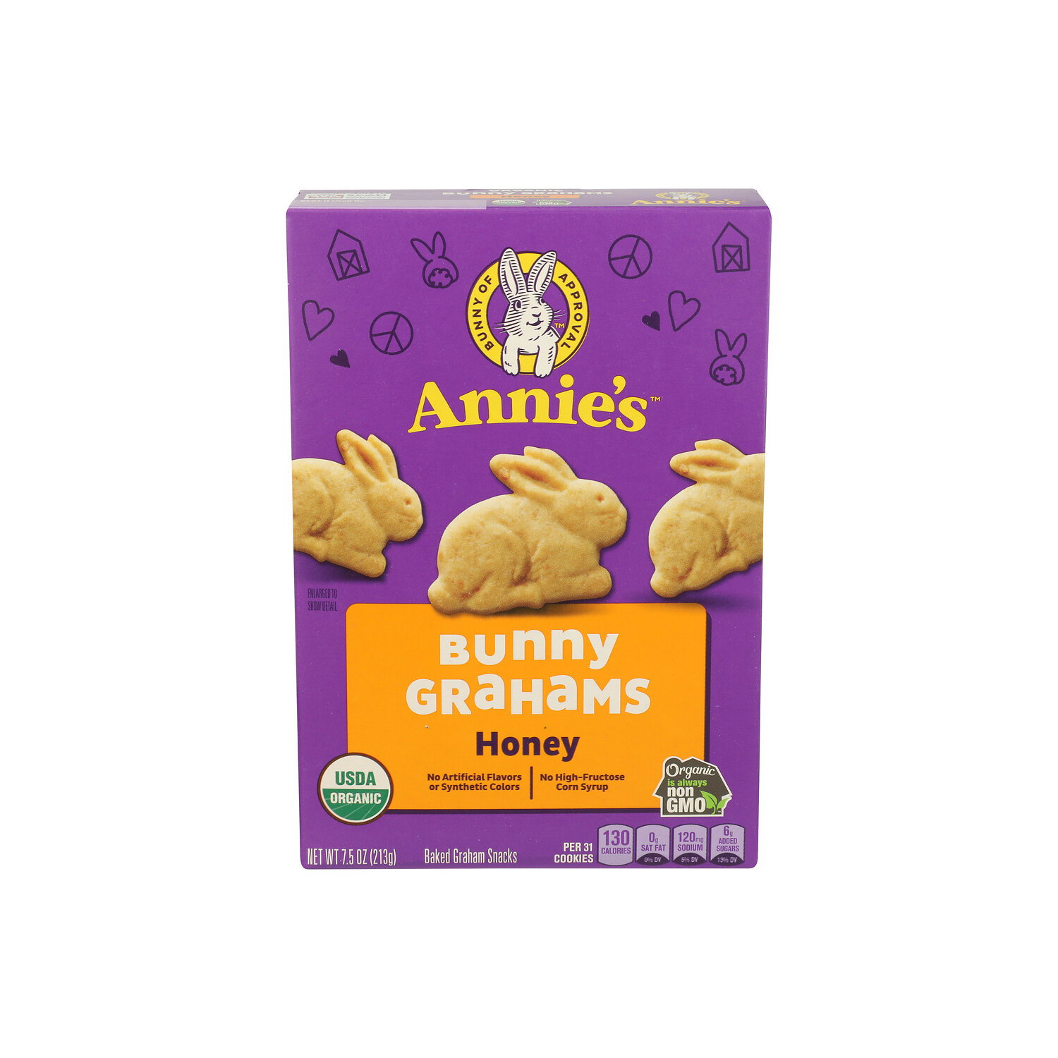 Annie's Homegrown Bunny Grahams Honey - 7.5 Ounce Image 1 of 4
