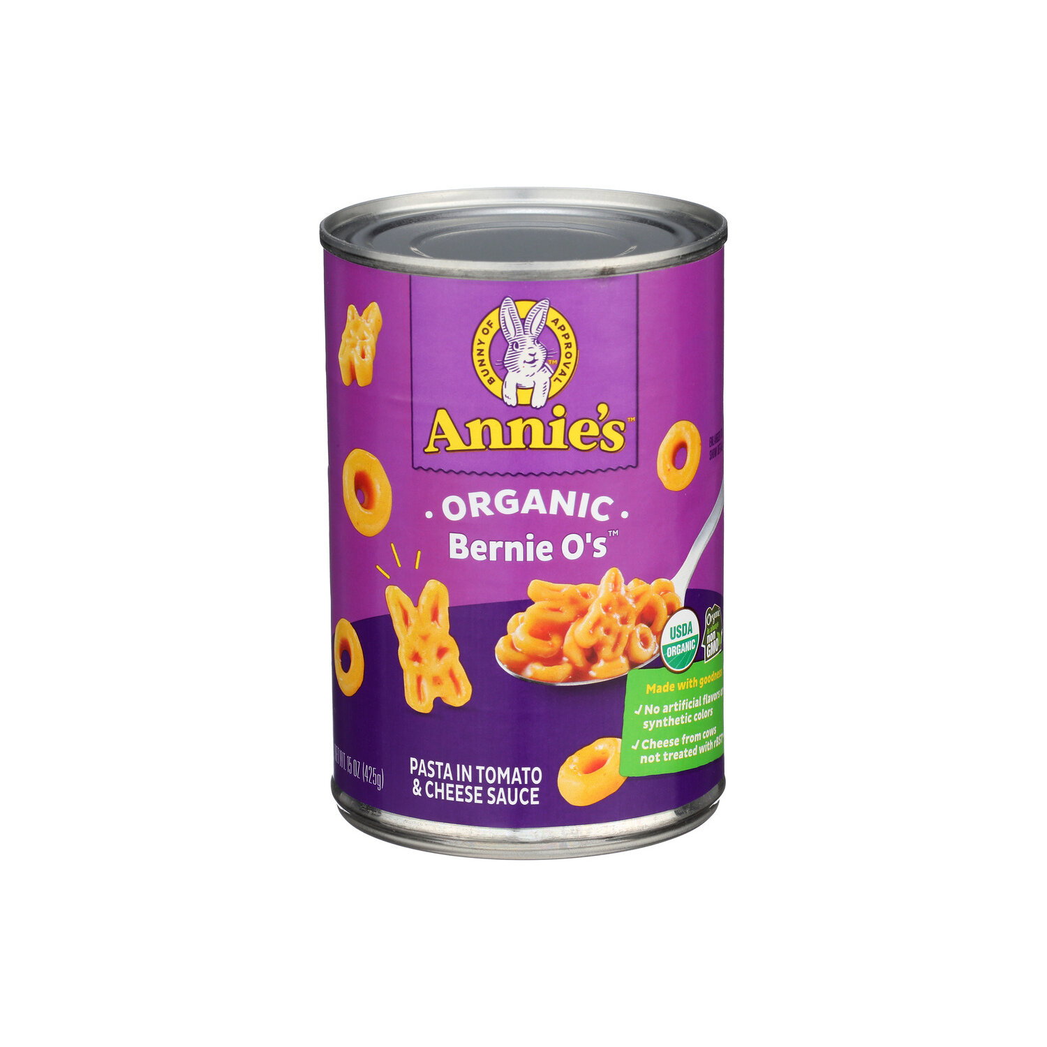 Annie's Homegrown Bernie O's Pasta In Tomato & Cheese Sauce - 15 Ounce Image 1 of 4
