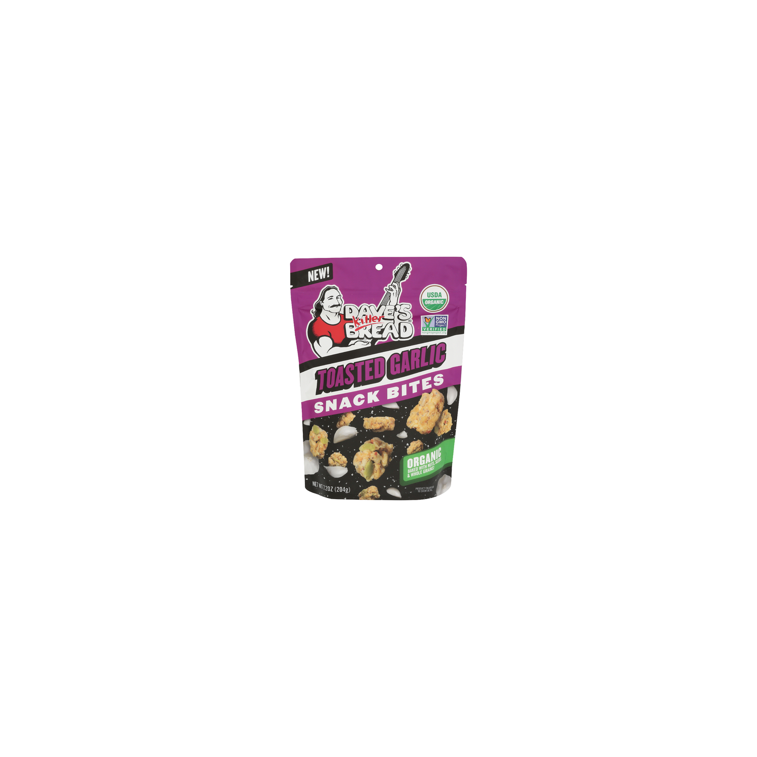DAVE's Killer Bread Garlic Organic Snack Bites Toasted - 7.2 Ounce Image 1 of 4