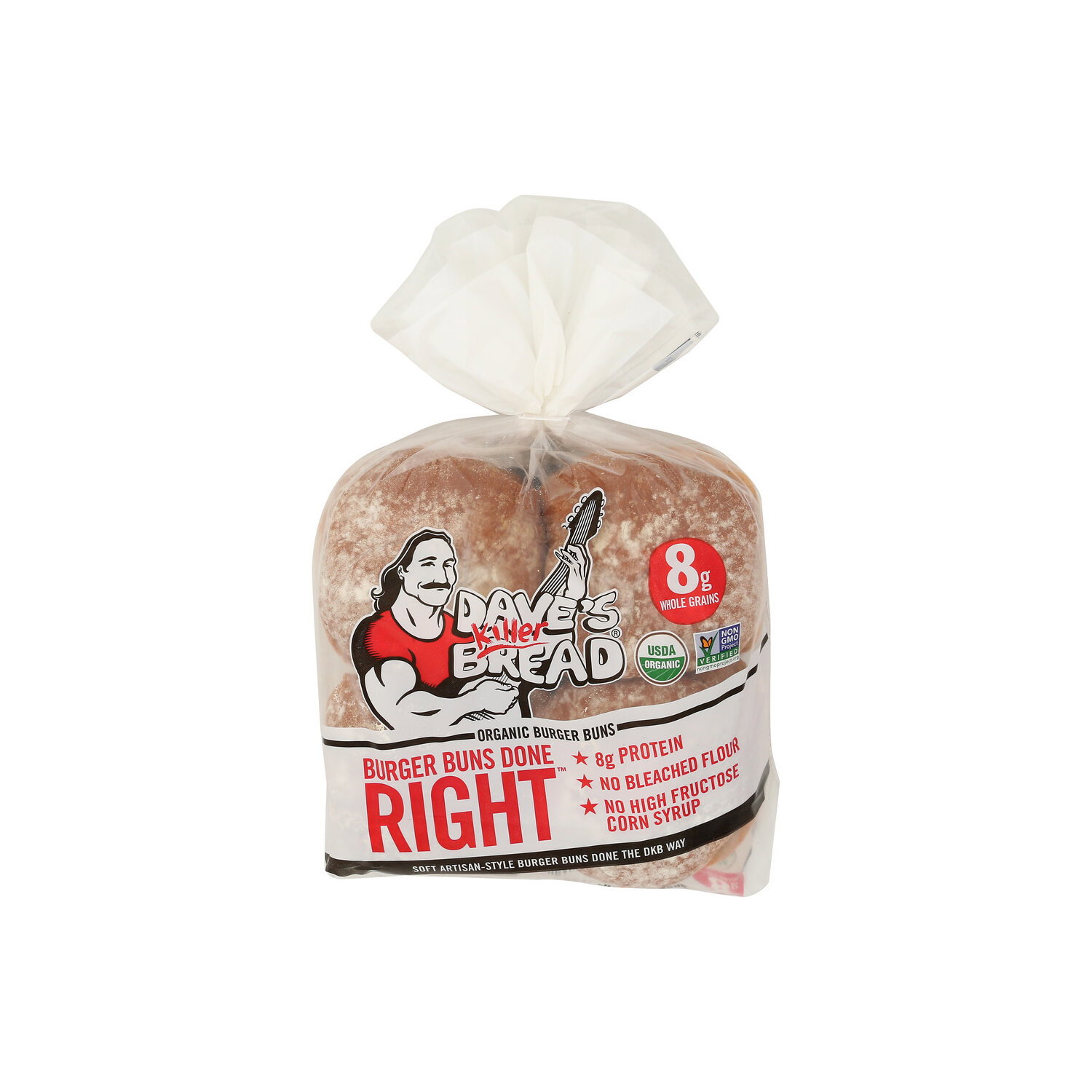 Dave's Killer Bread Organic Hamburger Buns - 2.2 Ounce - 8 Count Image 1 of 4